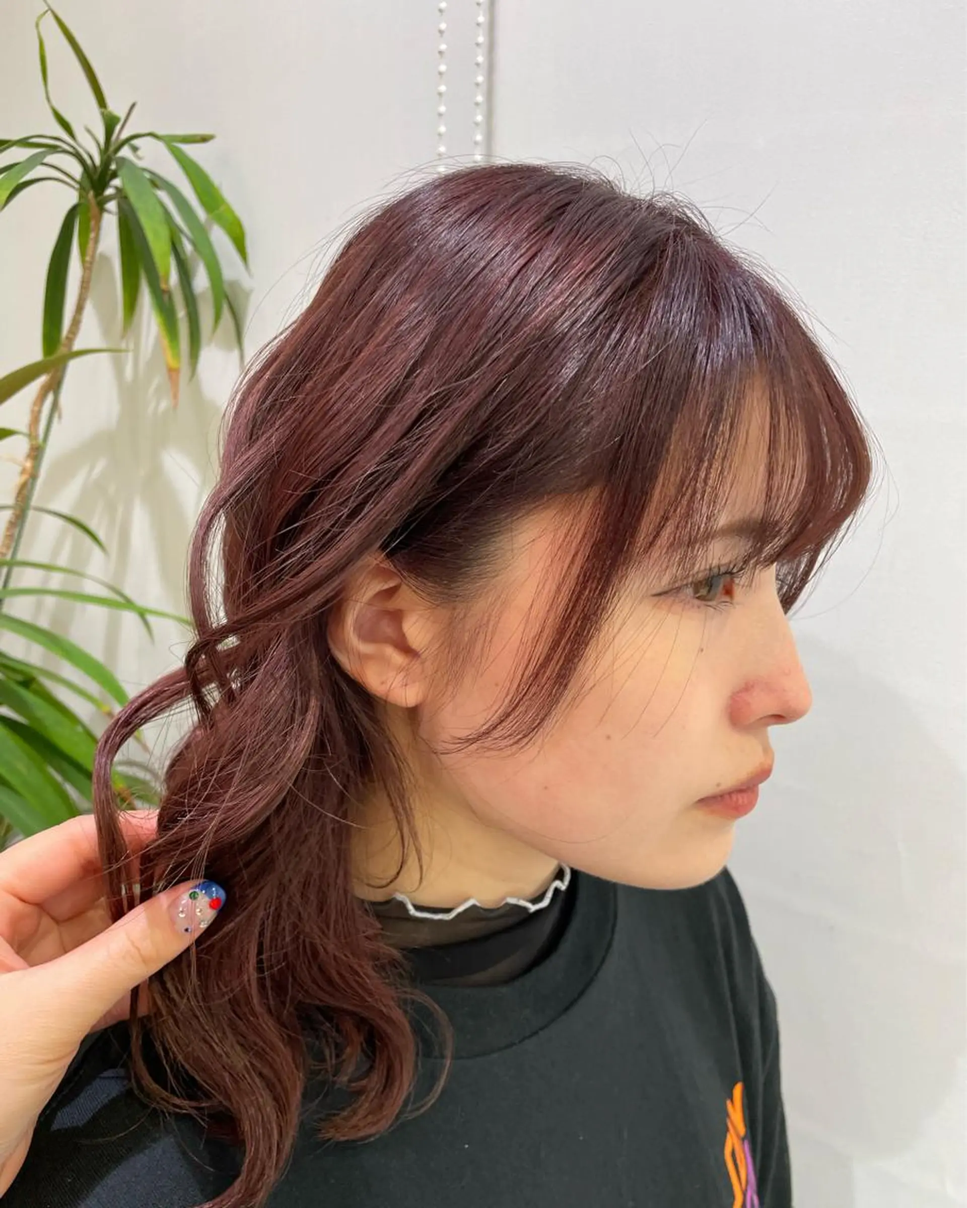 ミディアム カラー ヘアカラー メンズパーマ/ ハイトーン/Runoのヘアスタイル