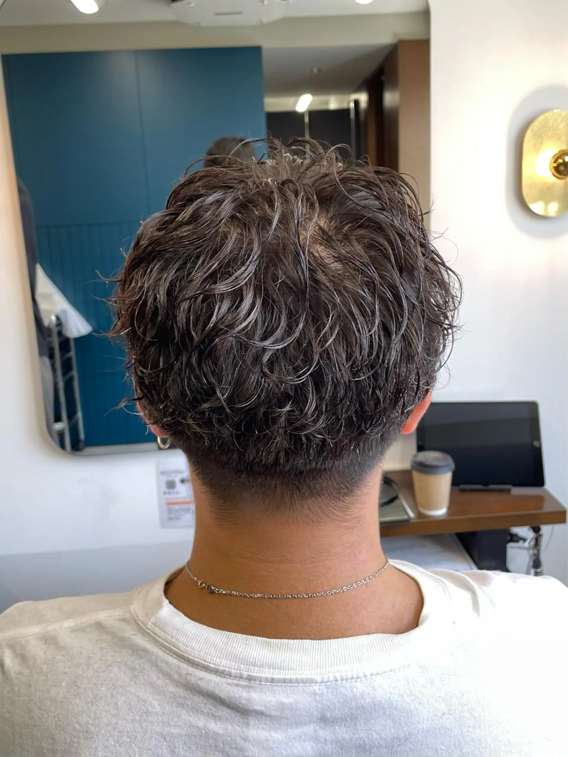 ショート パーマ メンズ 守屋 寿哉のヘアスタイル