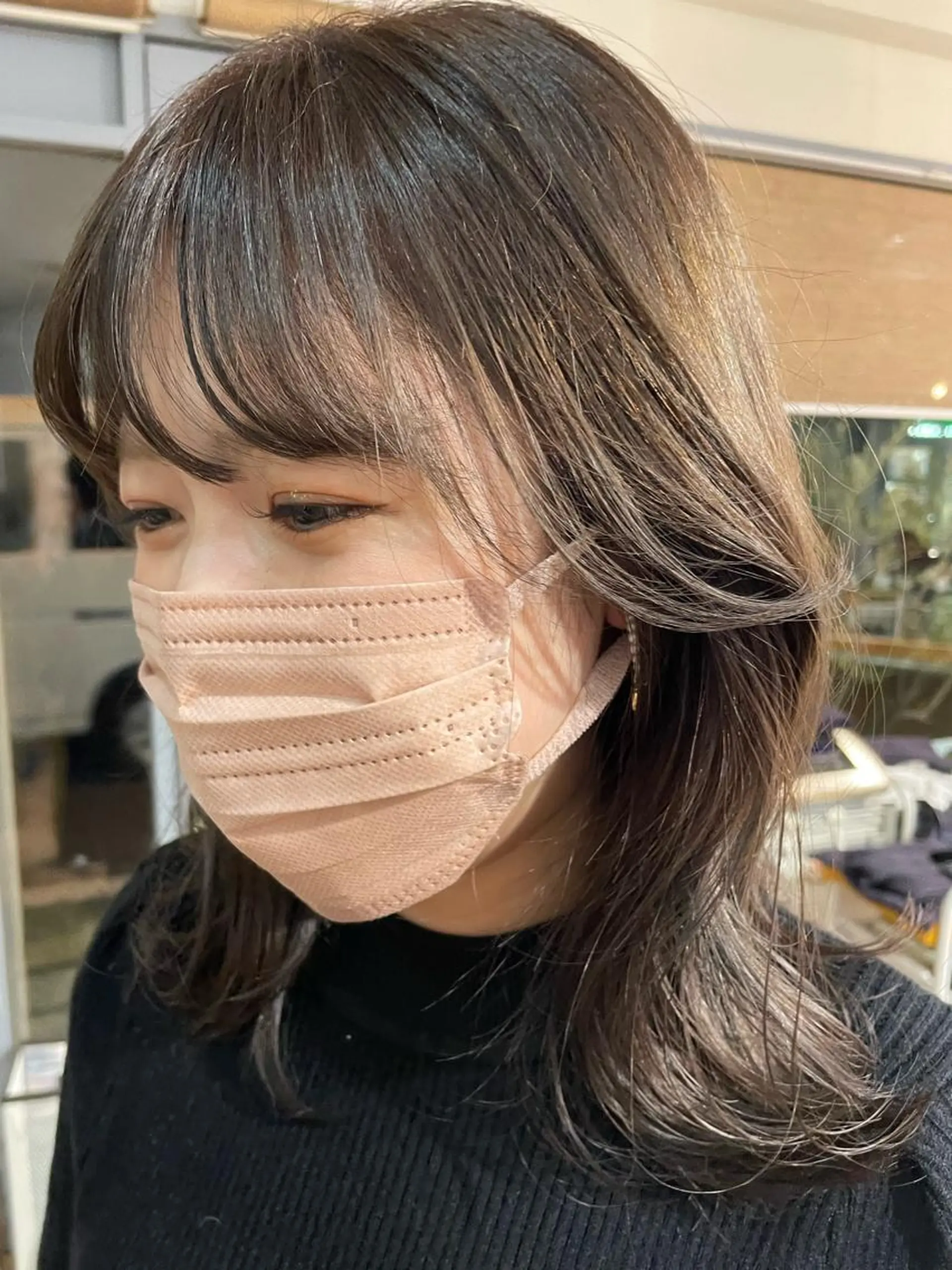 セミロング カラー パーマ 海外レイヤー 🇺🇸/ヒナコのヘアスタイル