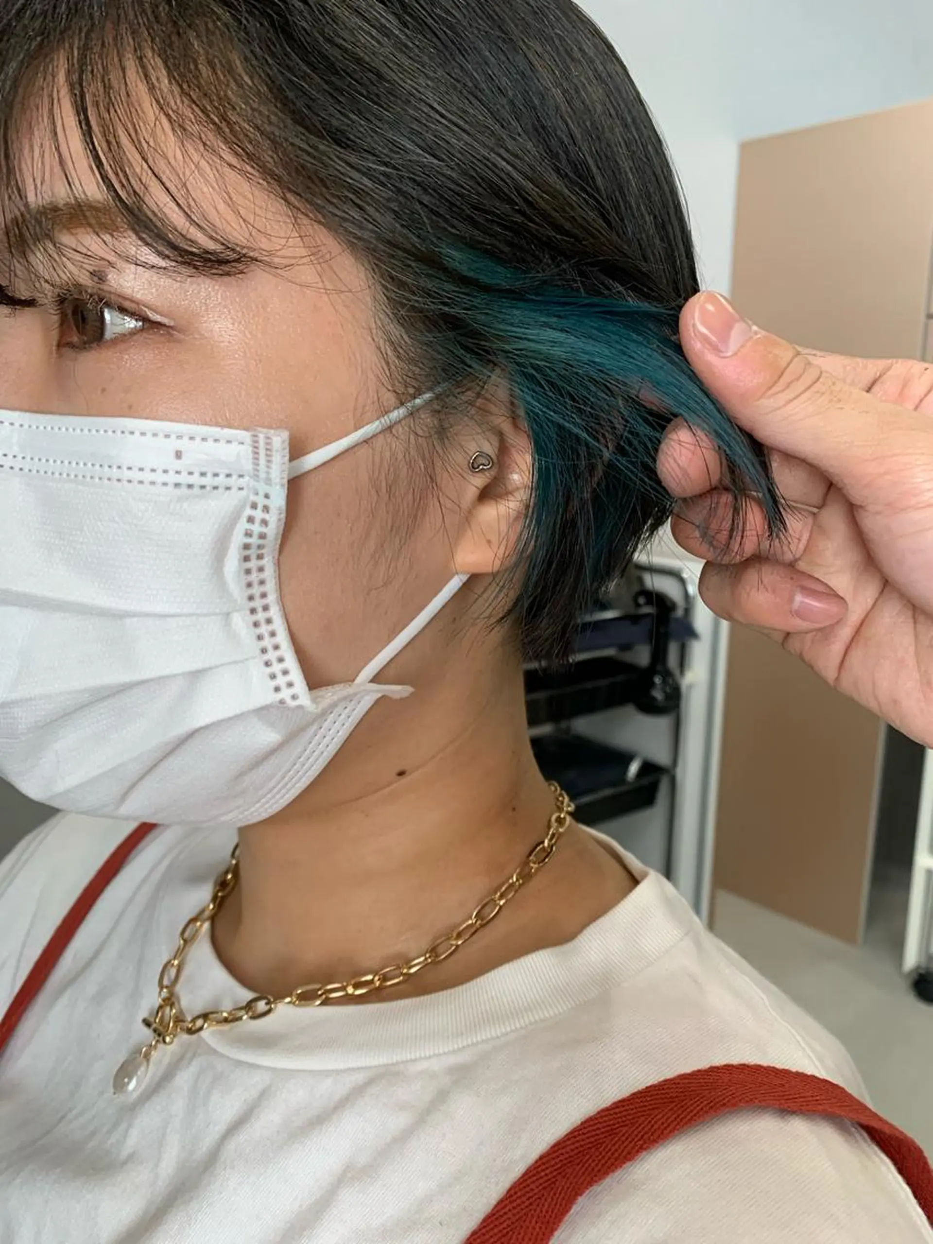 ショート カラー ボブパーマコテ巻き風 パーマNo1深江秀平のヘアスタイル