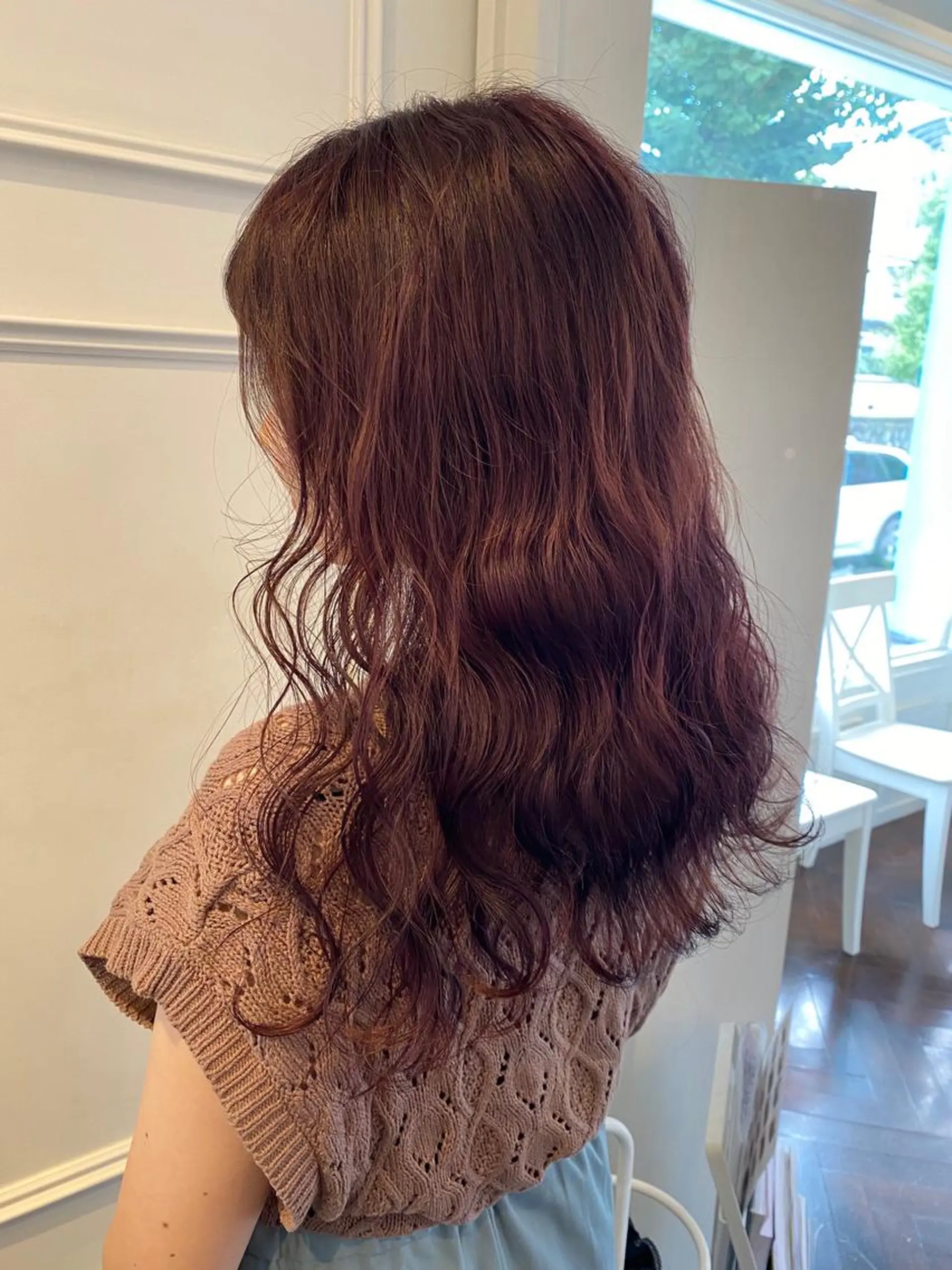 セミロング カラー 安藤 佑衣のヘアスタイル