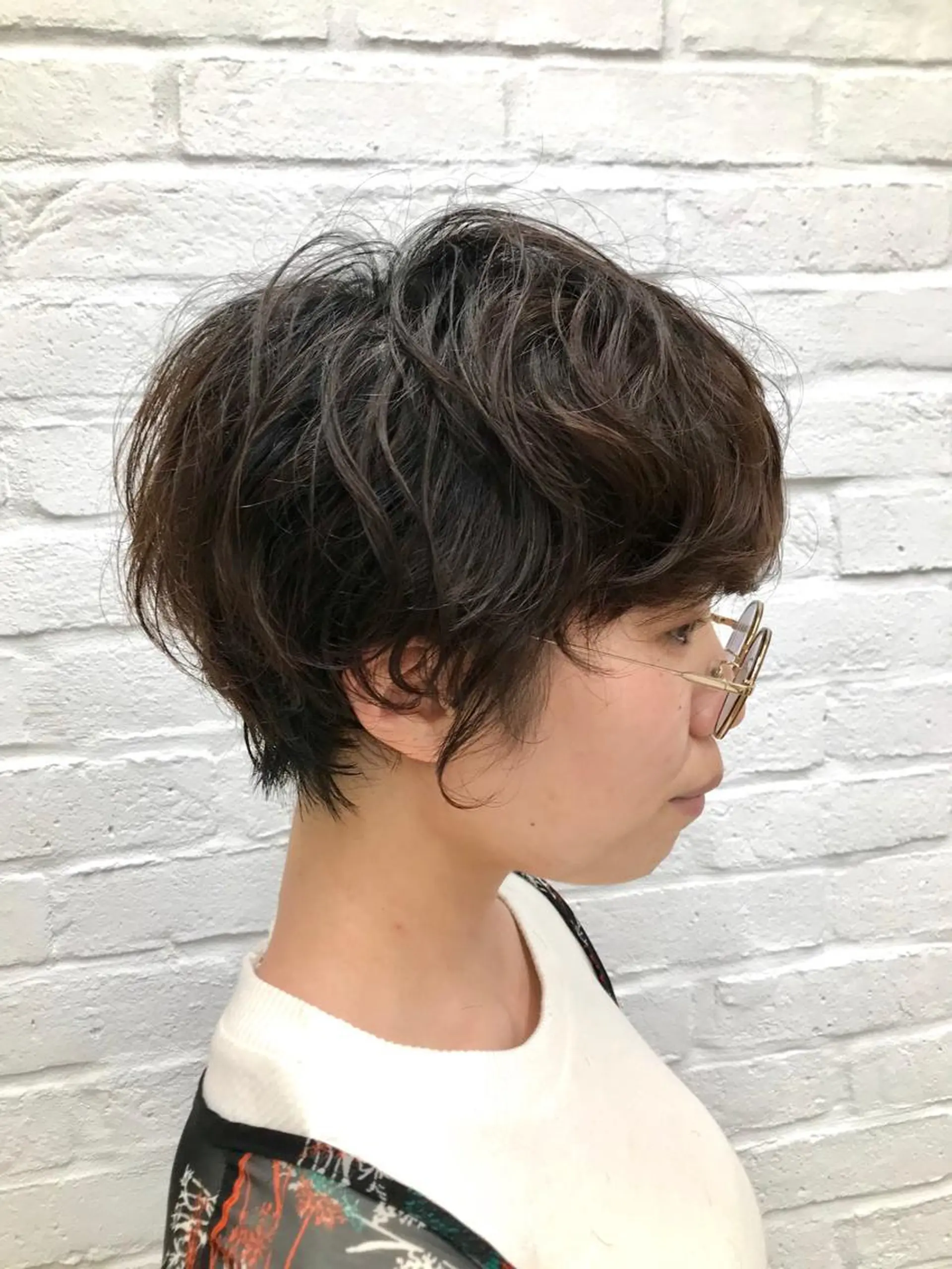ショート カラー パーマ ショートヘア相談所✨ 澤里大のヘアスタイル