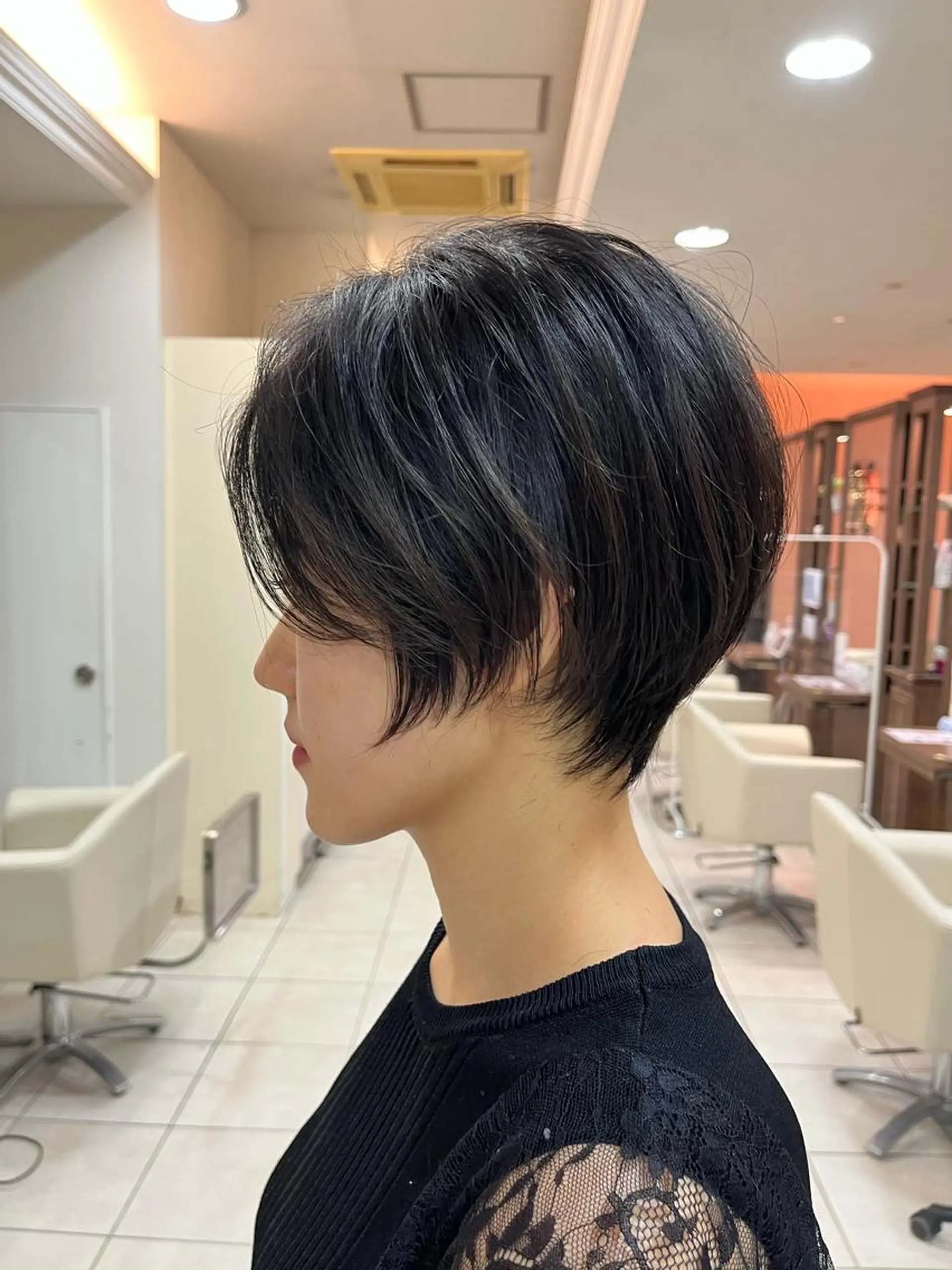ショート ショートボブ ハンサムショート ボブ くびれヘア ハイライト カット ヘアカラー トリートメント 《大人気髪質改善》 プログレス国分寺店のヘアスタイル