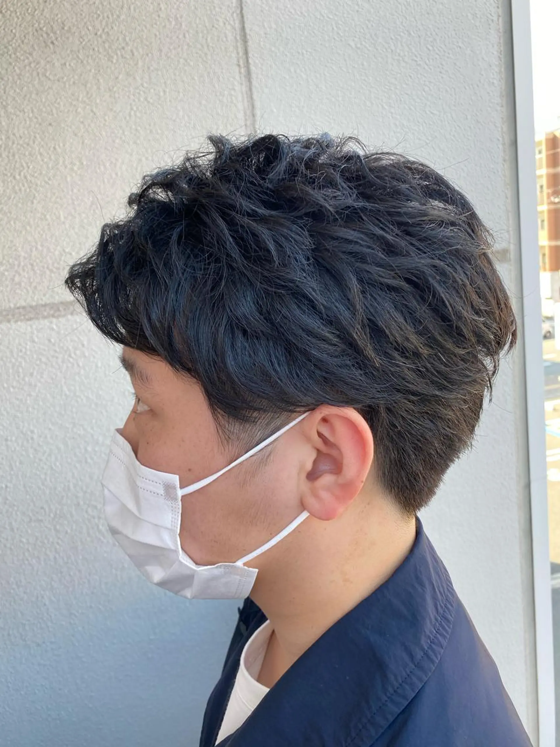 ミディアム パーマ メンズ 柳澤 和也のヘアスタイル