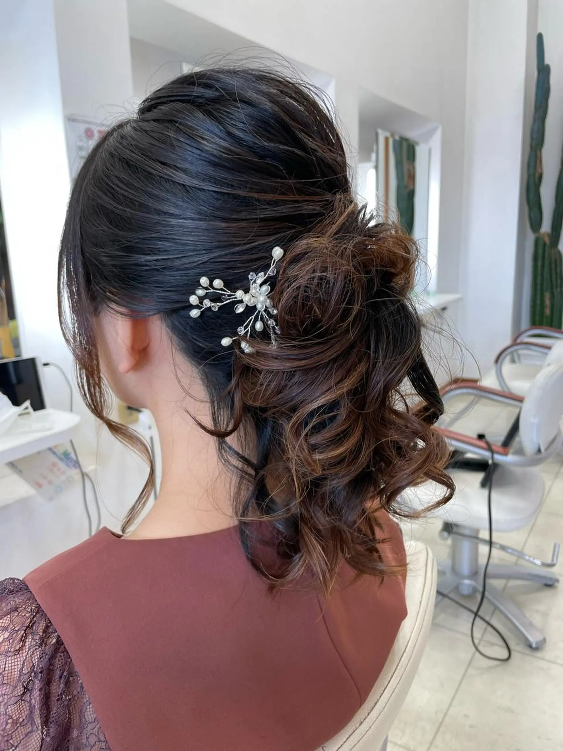 セミロング ヘアセット いけだ ゆうのヘアスタイル