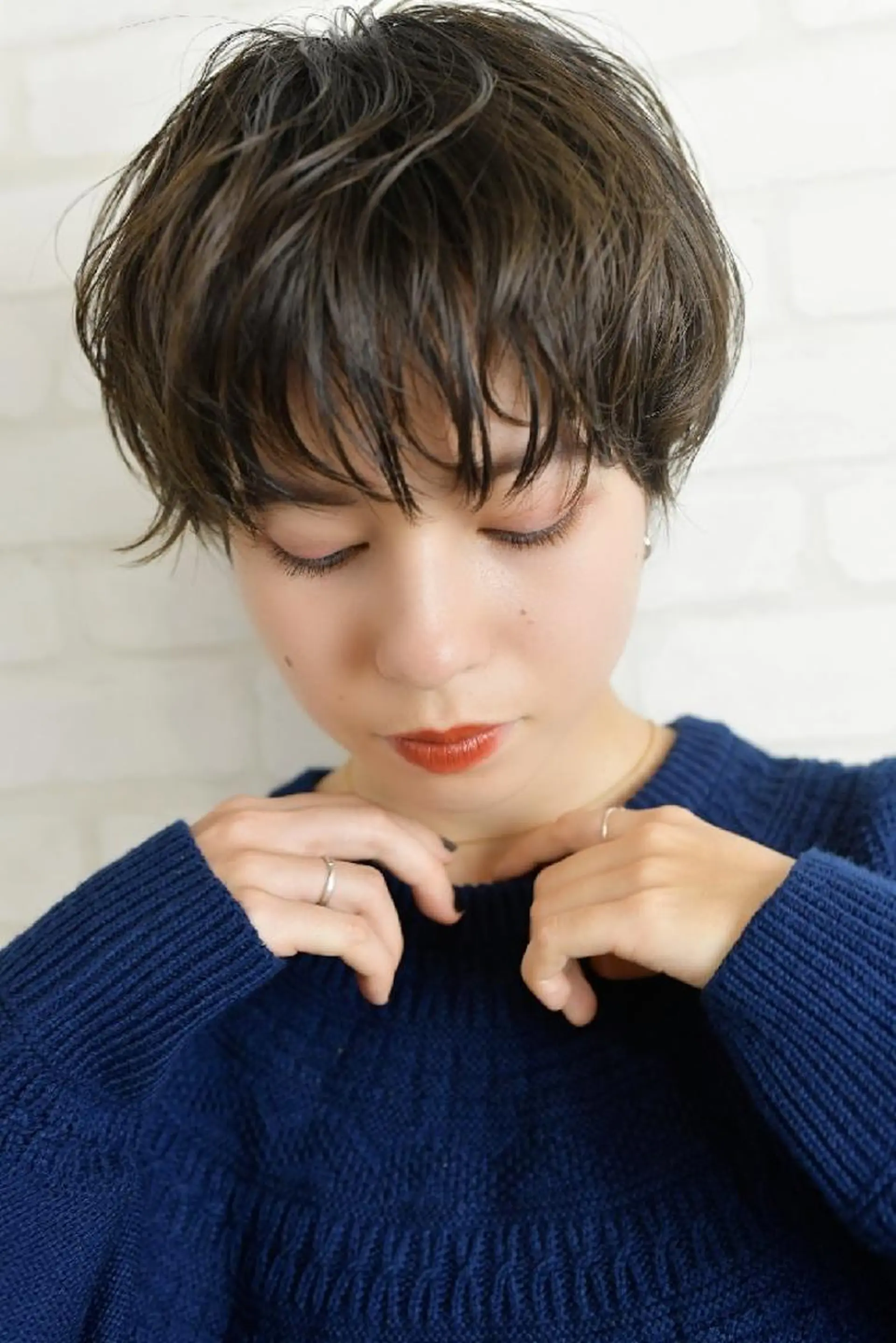 ショート ヘアアレンジ パーマ マツエク・マツパ ネイル キッズ カラー イルミナカラー ショートヘア ショートネイル カット ヘアカラー トリートメント premier modelsのヘアスタイル