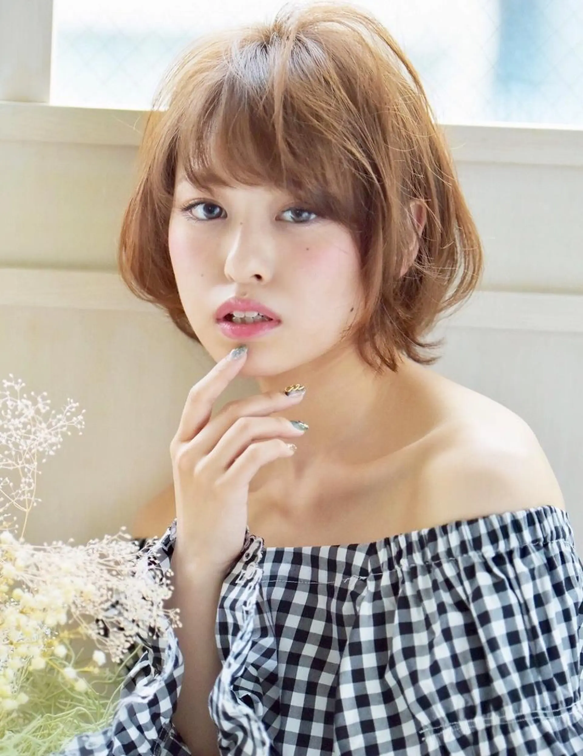 ミディアム ヘアカラー トリートメント マーブル東京 三軒茶屋 美容室のヘアスタイル