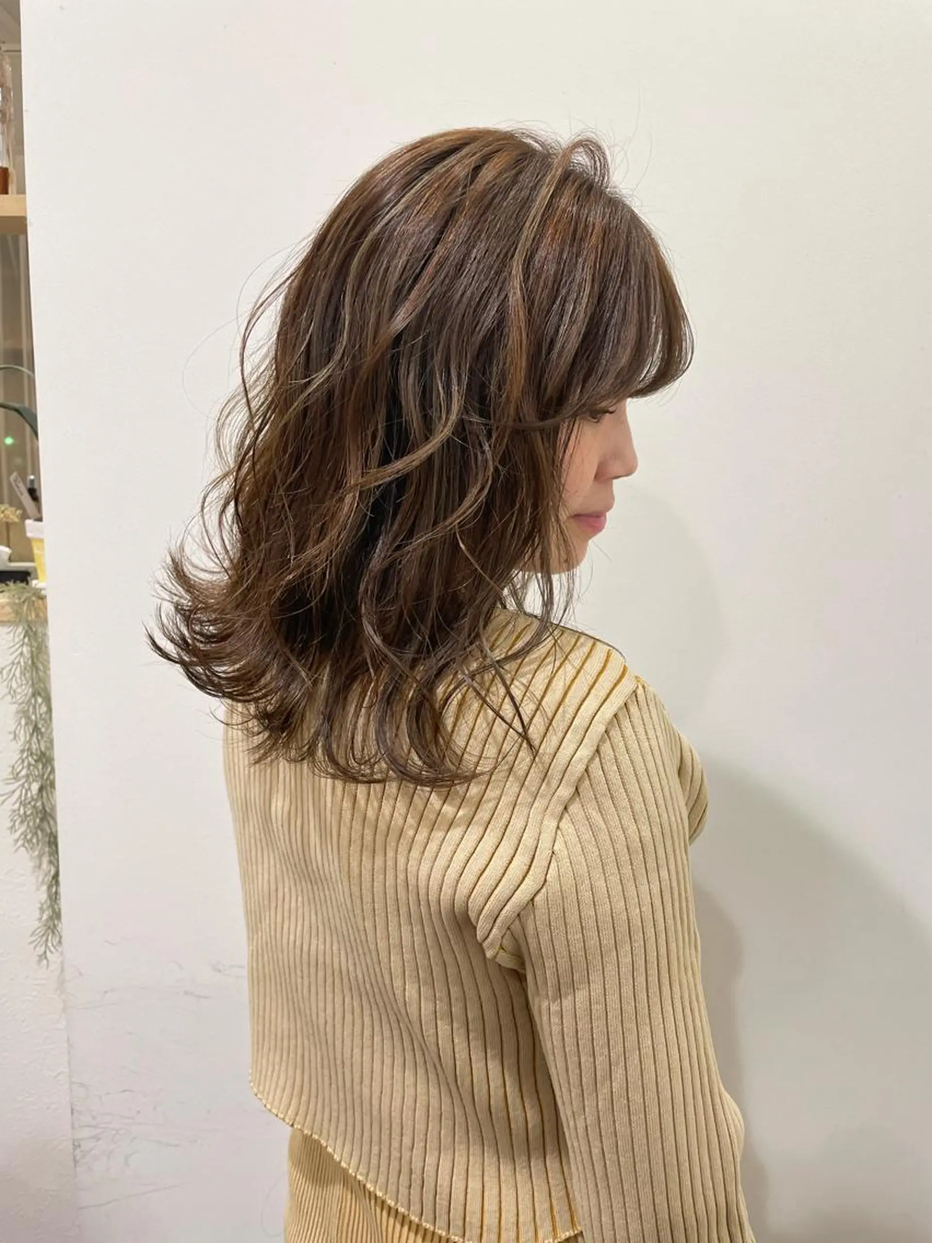セミロング カラー パーマ ヘアアレンジ メンズ キッズ ネイル マツエク・マツパ アイブロウ belta.🌱 安藝夏花🌻のヘアスタイル