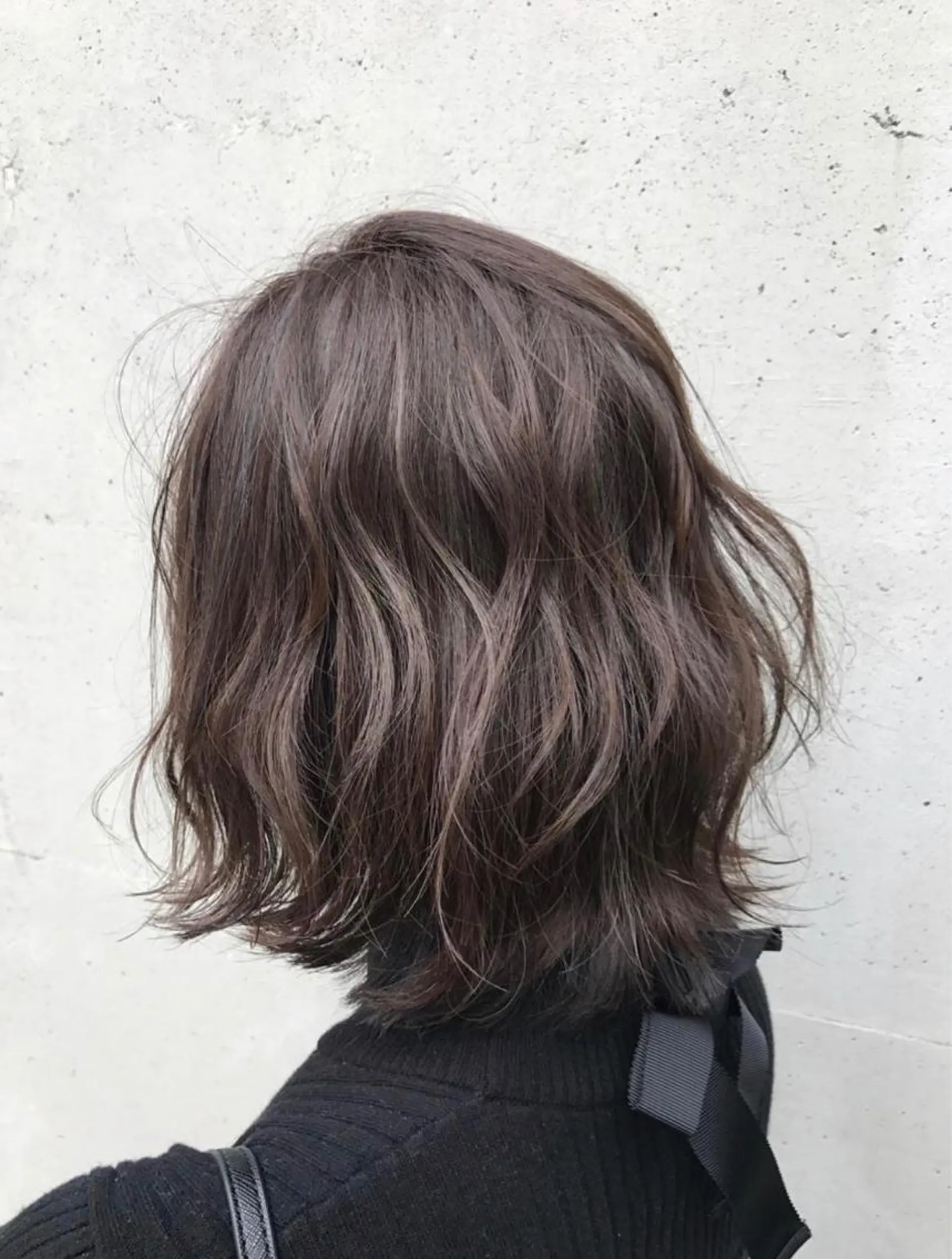 ミディアム カラー パーマ ヘアアレンジ メンズ キッズ マツエク・マツパ 切りっぱなしボブ グレージュ ボブ Luela堅田所属・田中 裕士のヘアスタイル