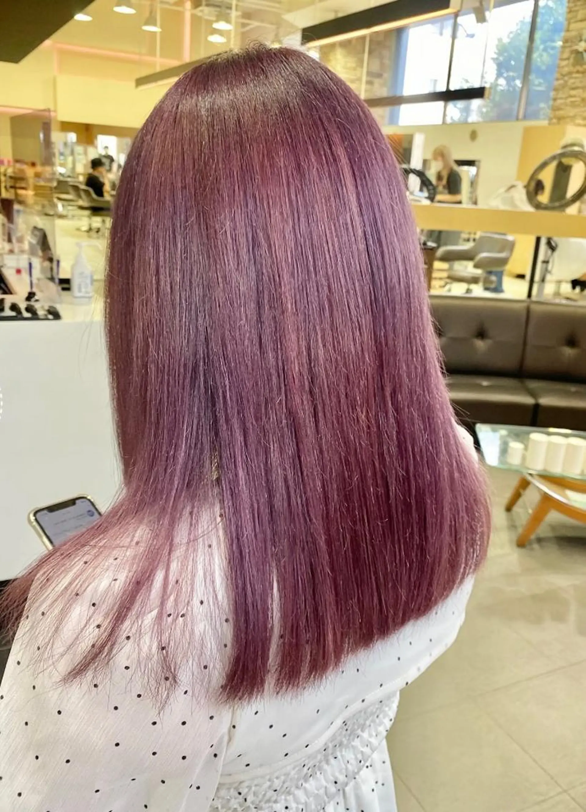 ミディアム 暖色ｶﾗｰ/ﾚｲﾔｰ ｶｯﾄ/Yunaのヘアスタイル