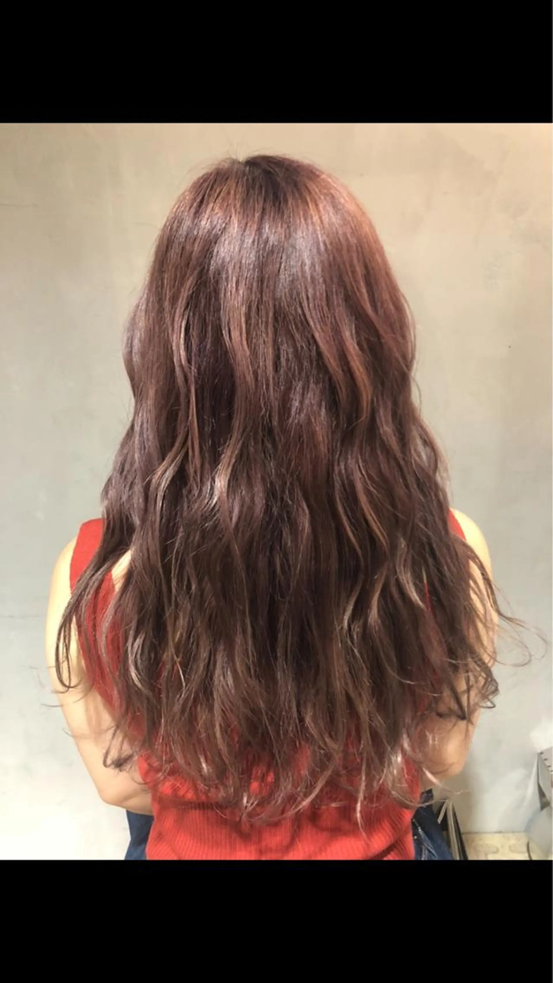 ロング ピンクブラウン MIYU💋💖 〈XENA渋谷本店〉のヘアスタイル