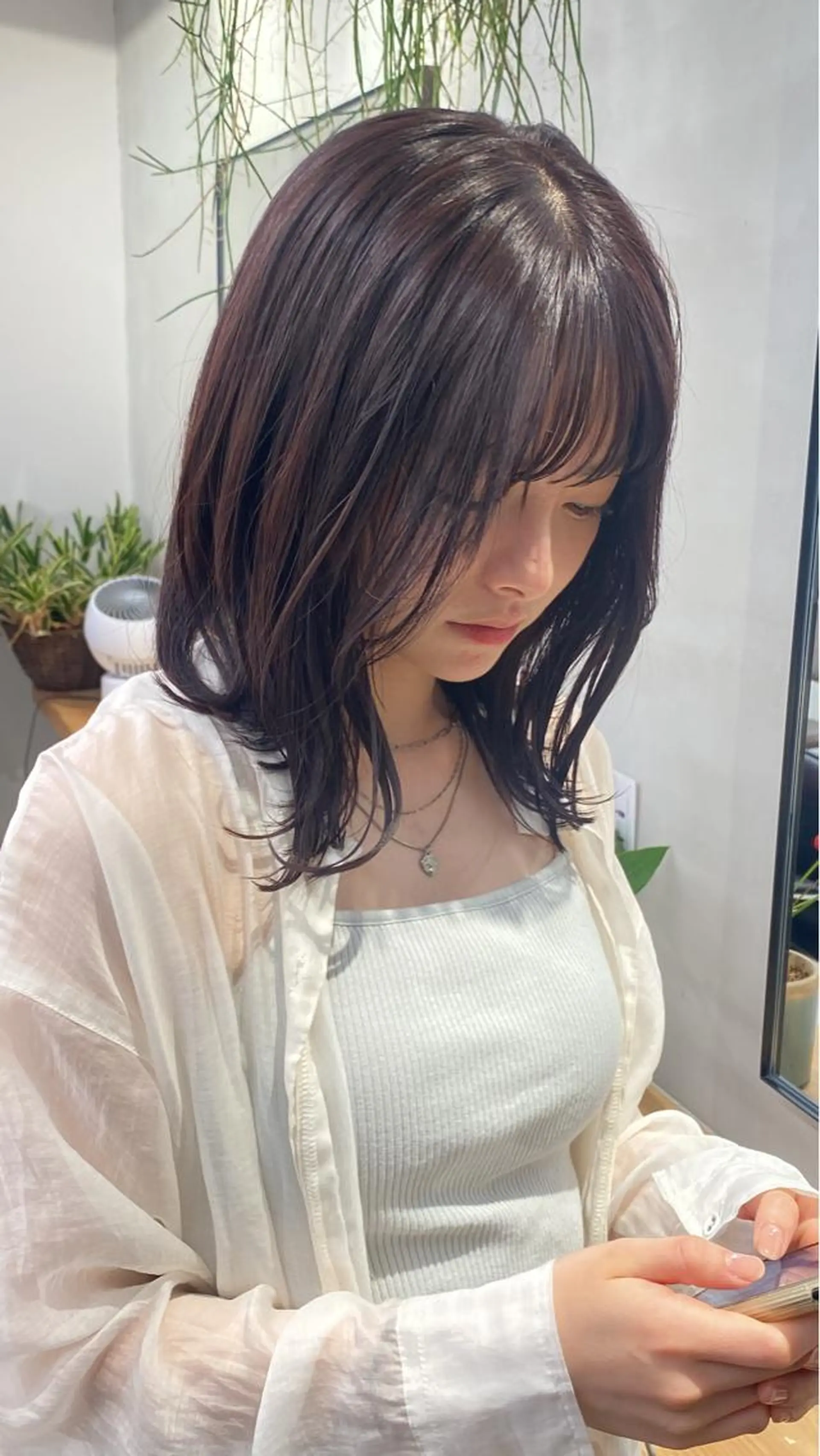 ミディアム カラー カット ヘアカラー トリートメント noa/ 渋谷のヘアスタイル