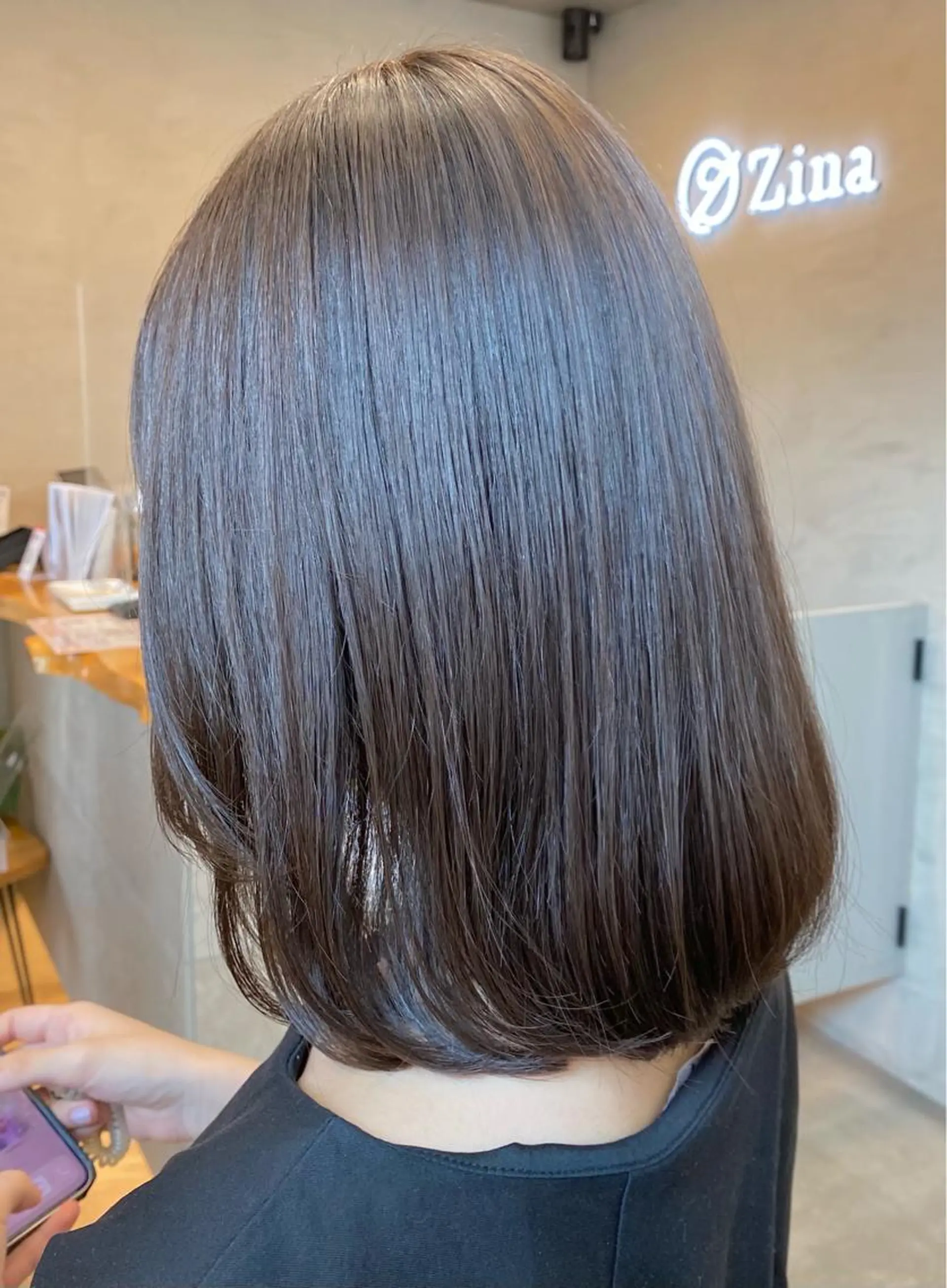 ミディアム カラー ヘアアレンジ アッシュ アッシュグレー アッシュグレージュ ベージュカラー ブリーチ 髪質改善Symbols 池袋【シンボルス】所属・💟髪質改善✴︎艶髪 /ヤマザト🦋のその他イメージ