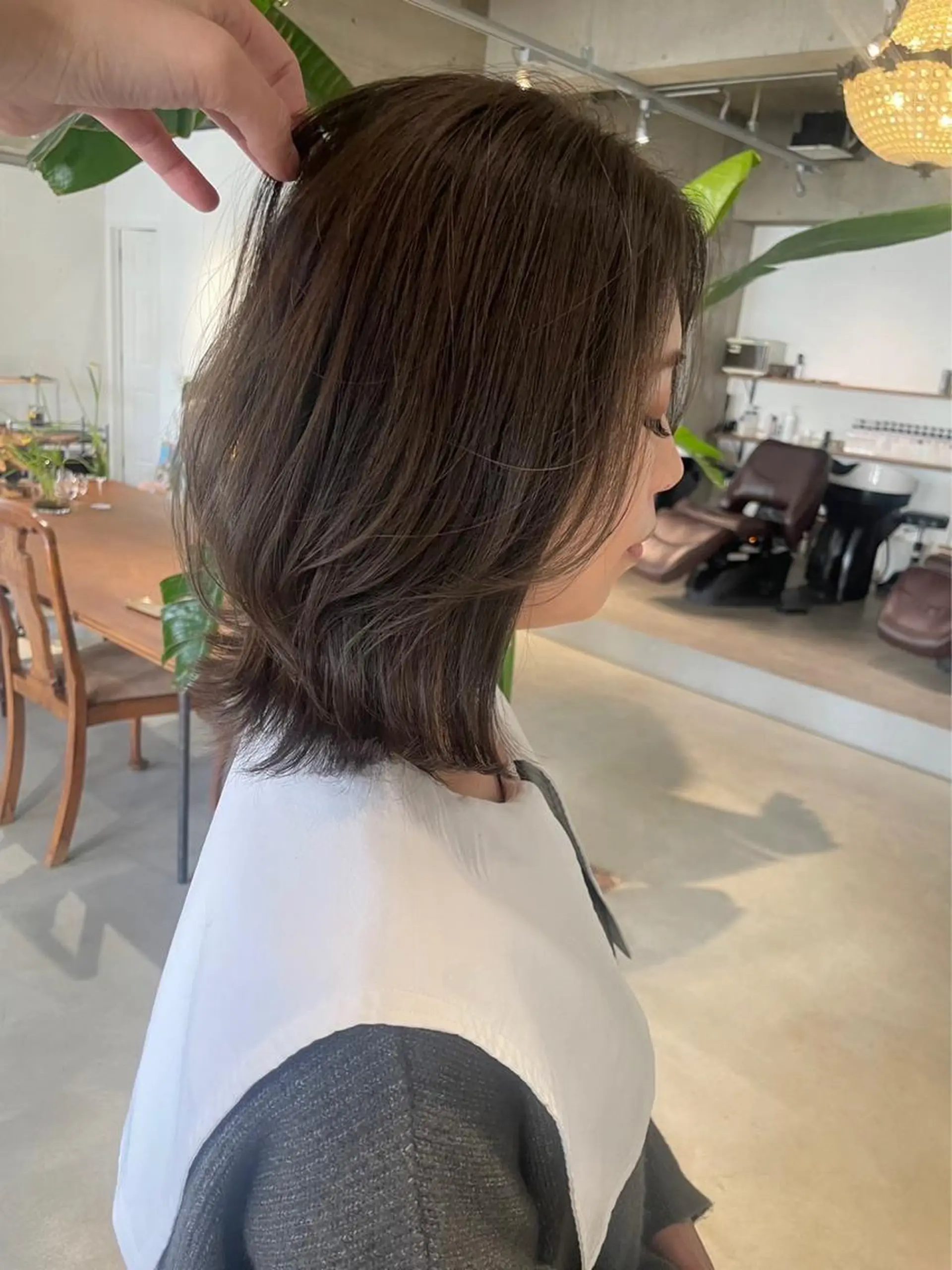 ミディアム カラー 小雪 /ショート/ボブのヘアスタイル