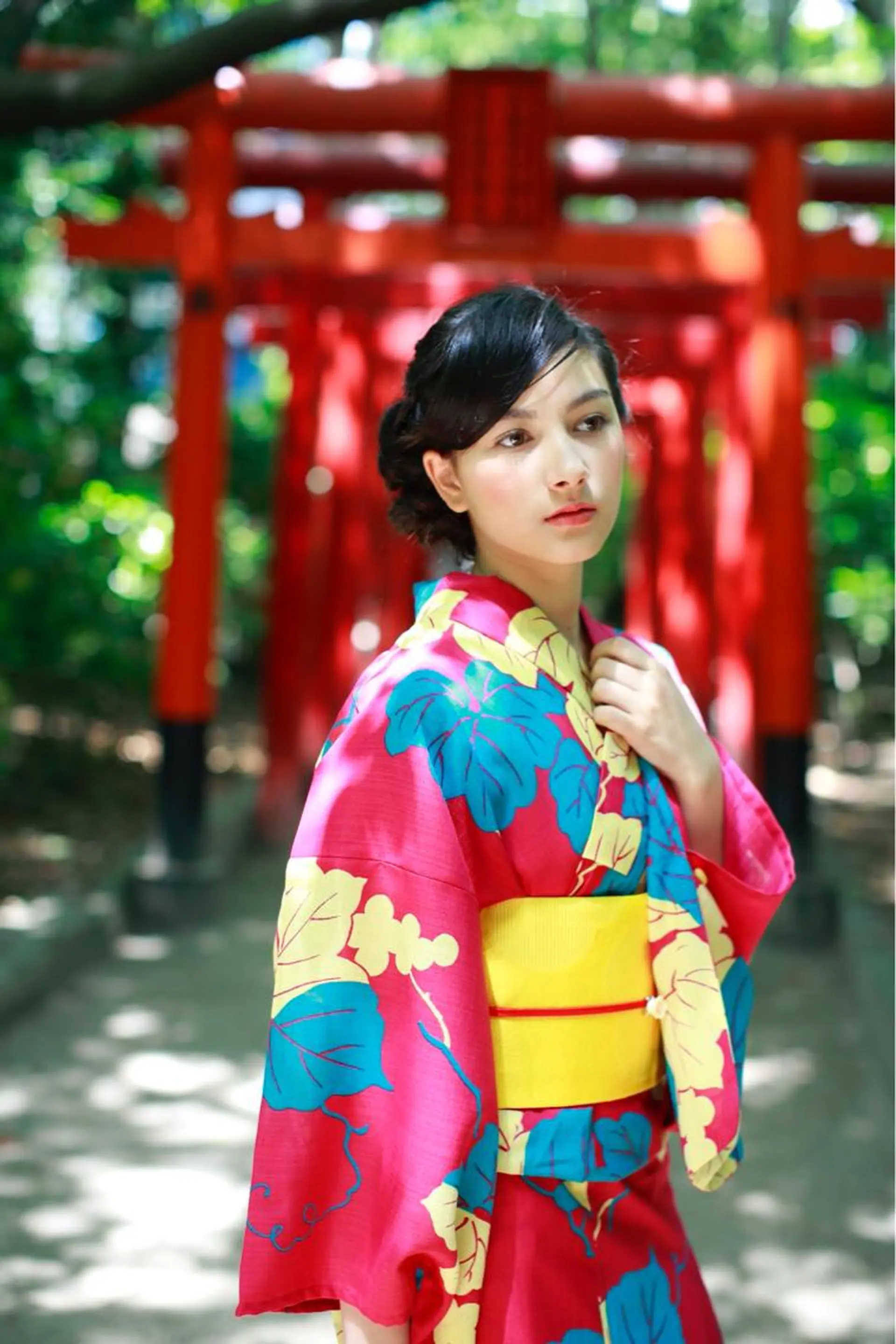 ヘアアレンジ 浴衣 i MA　ヘアスタジオ所属・勝野 麻美のヘアスタイル