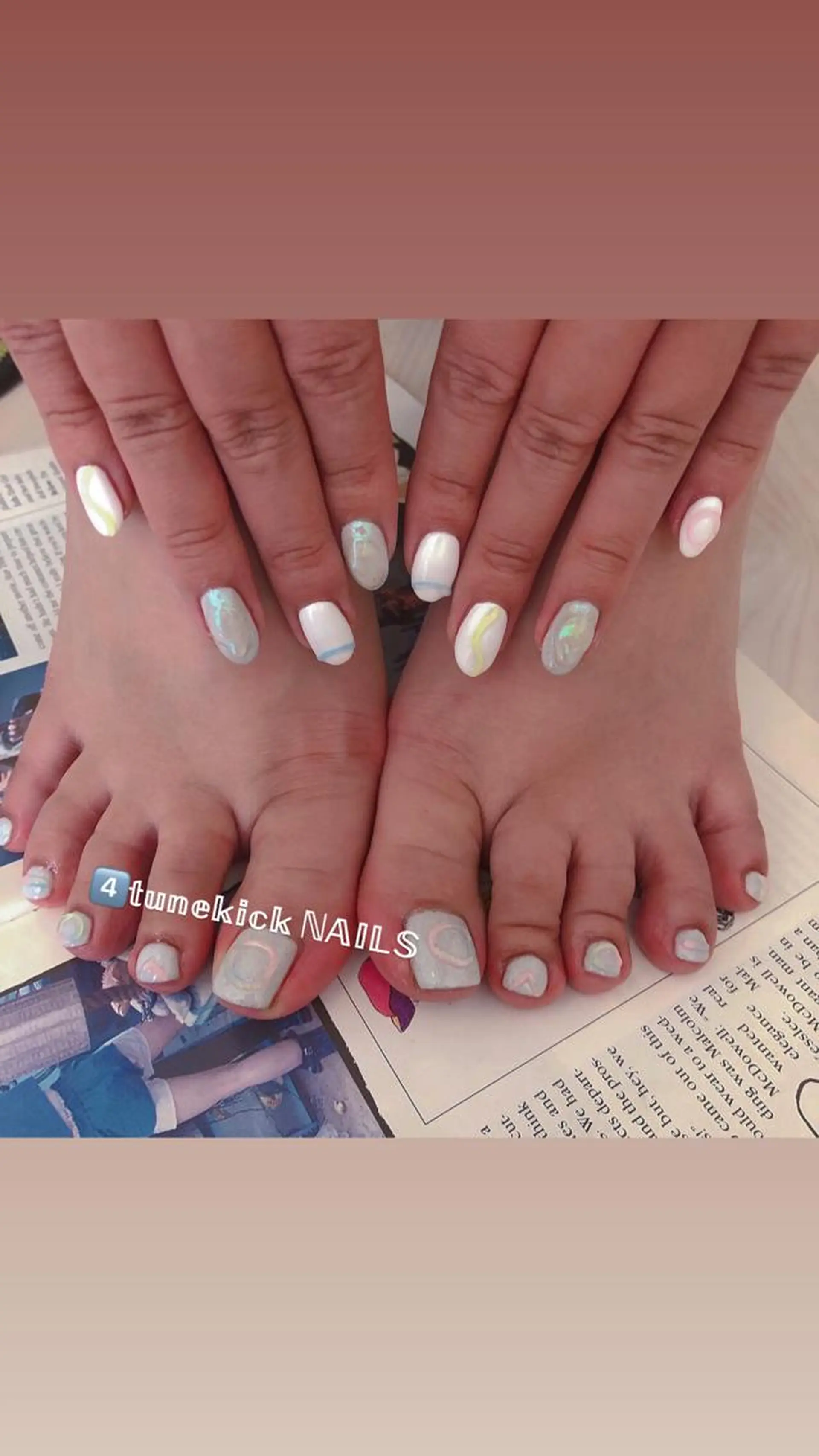 ネイル フットネイル 4tunekick NAILS(フォーチュンキックネイルズ)所属・光森 淳子のネイルデザイン