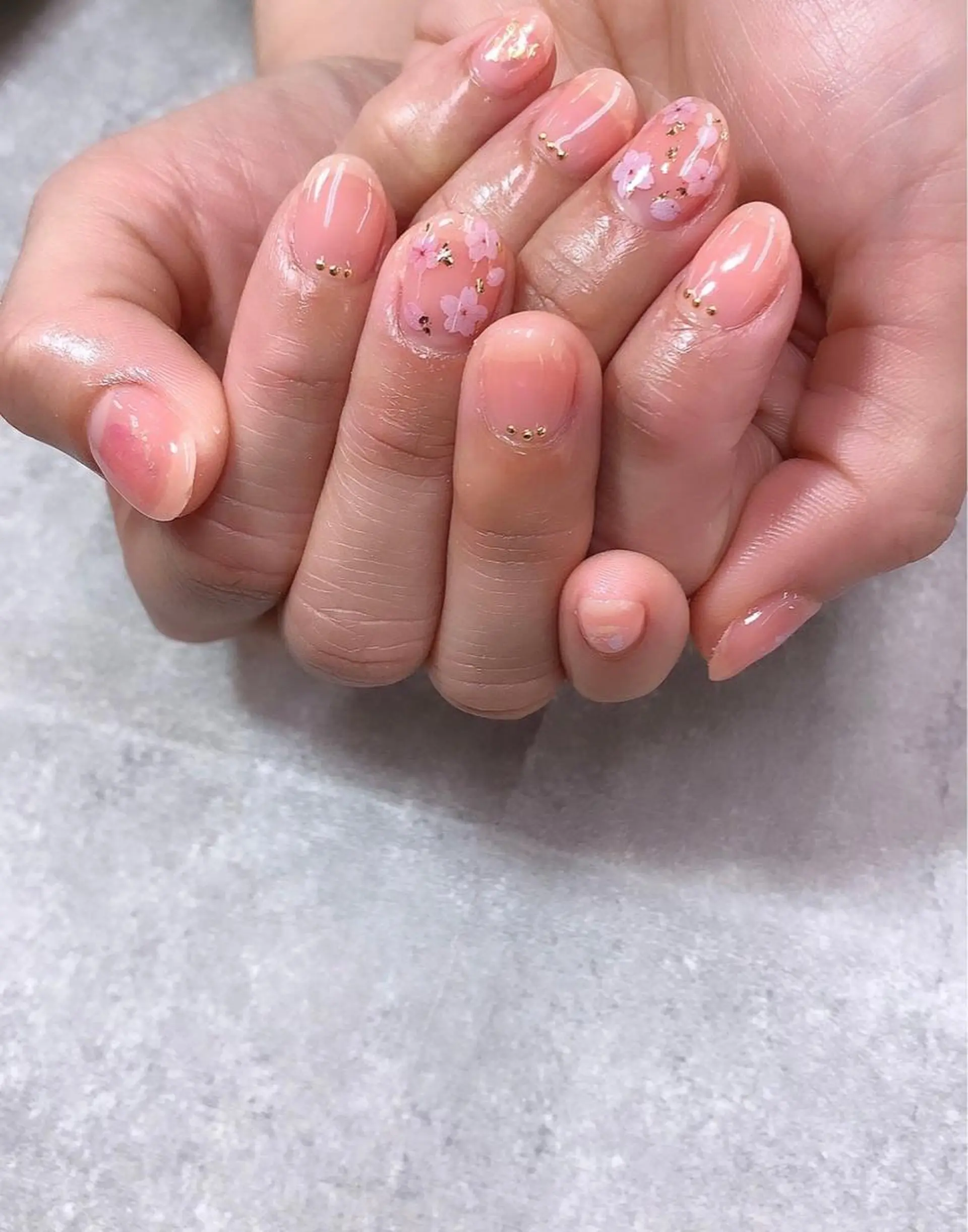ネイル 桜ネイル 春ネイル FASTNAIL PLUS 新宿店のネイルデザイン