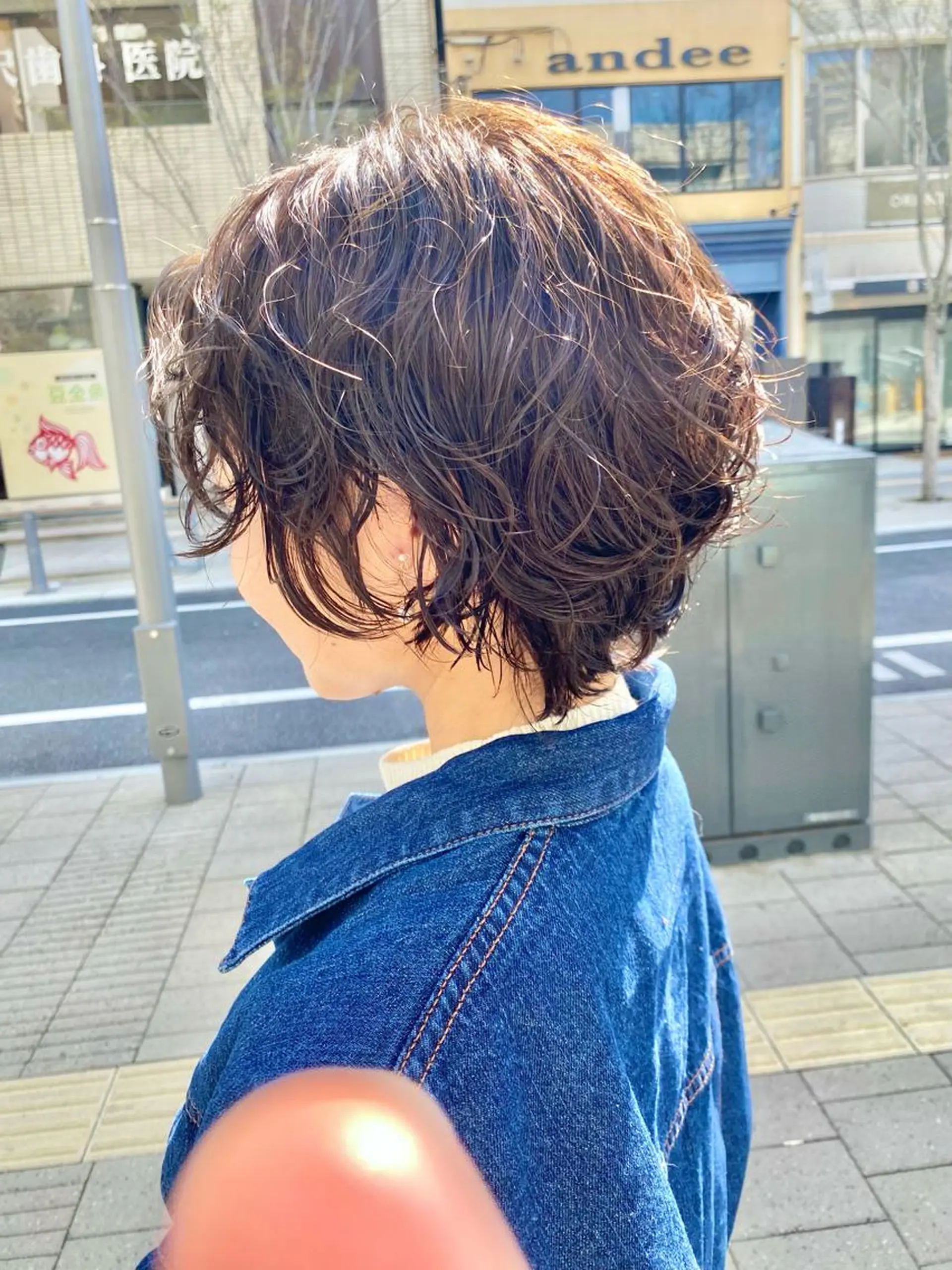 ショート パーマ 会田 渡夢のヘアスタイル