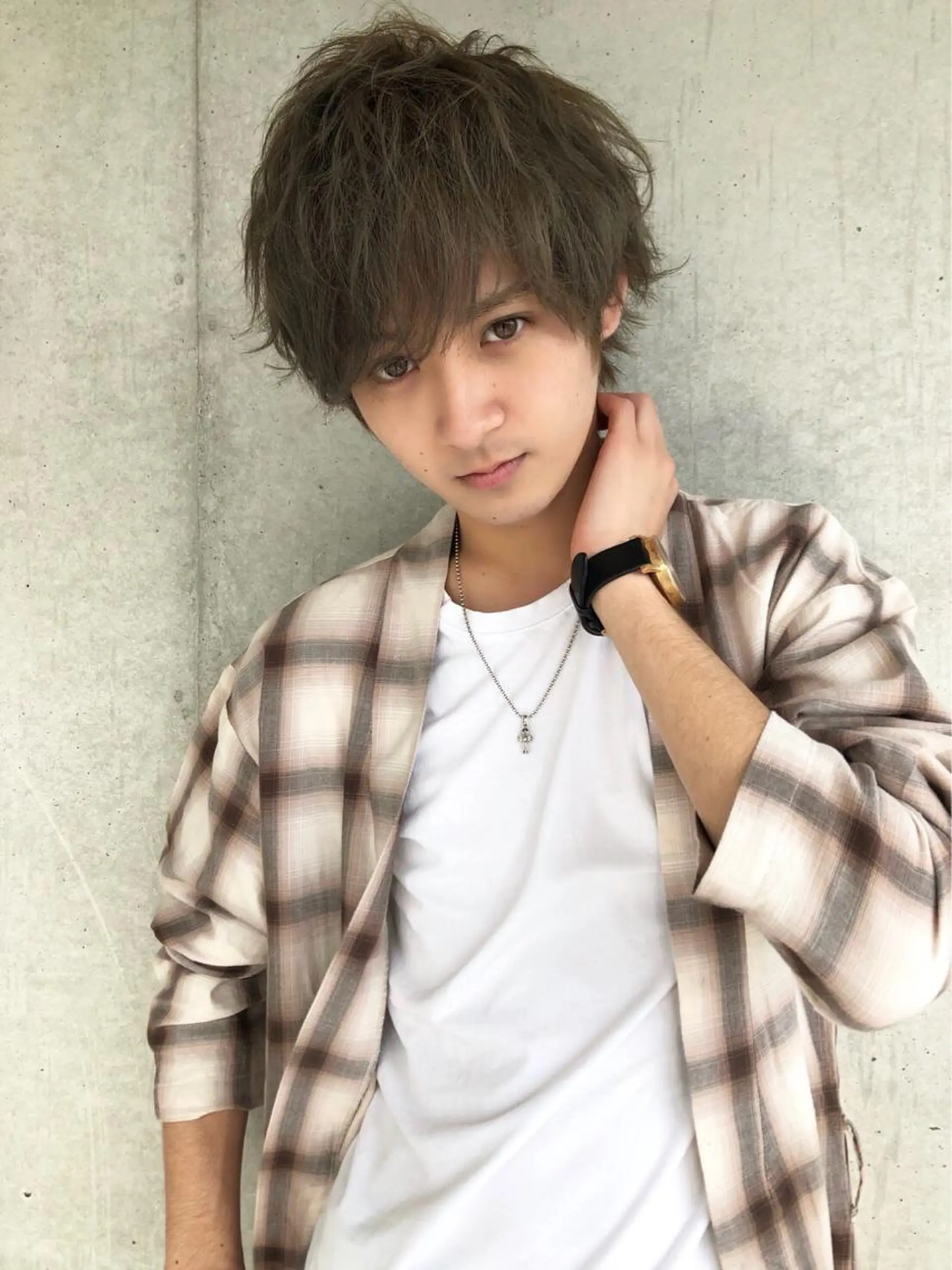 ショート カラー メンズ ヘアカラー トリートメント ヘッドスパ ヘアセット ✨【公式】渋谷メンズ サロン BLUCK✨のヘアスタイル