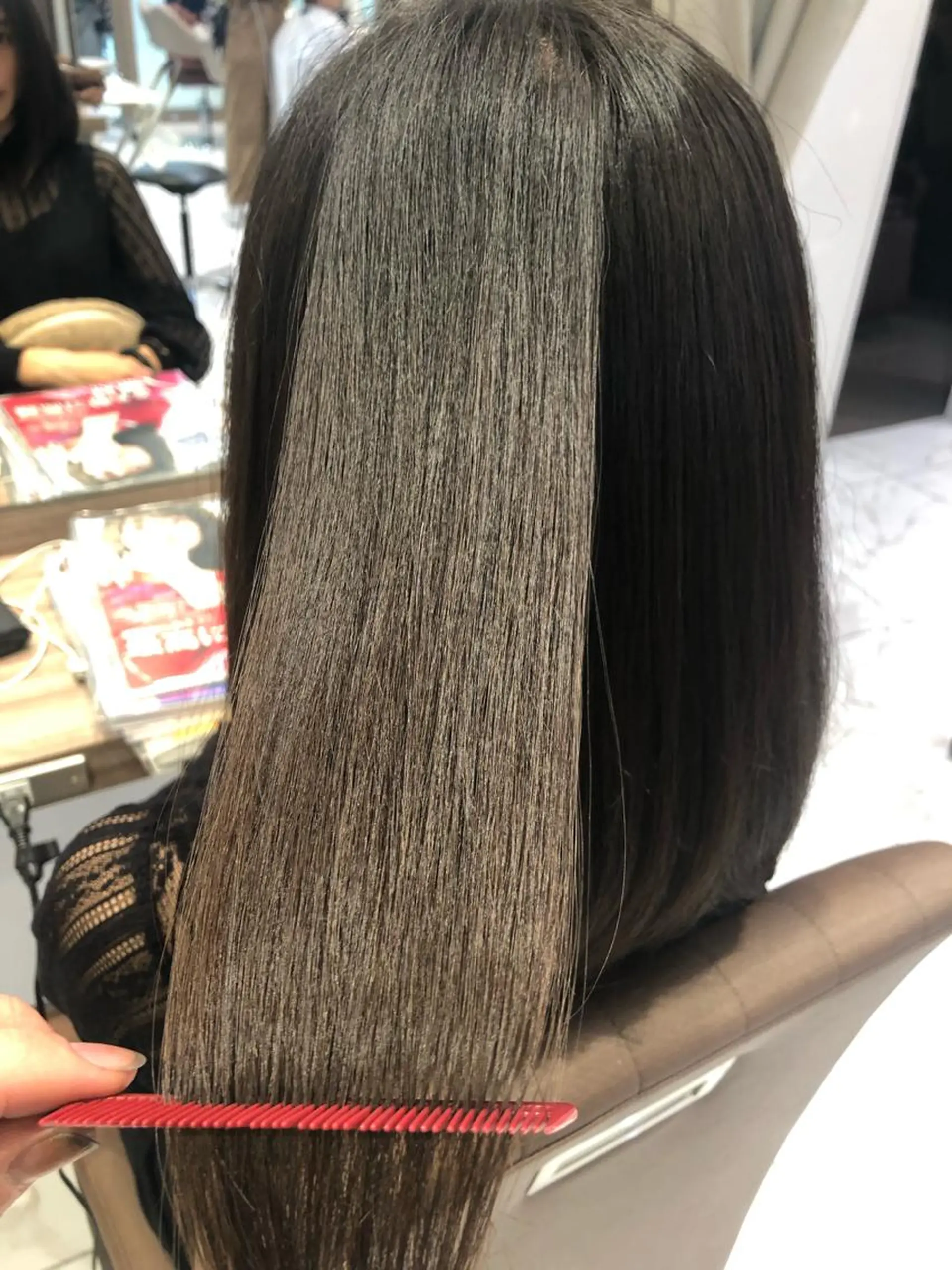 セミロング パーマ 縮毛矯正 トリートメント 完全美髪特化 髪質改善/島　悠輔のヘアスタイル