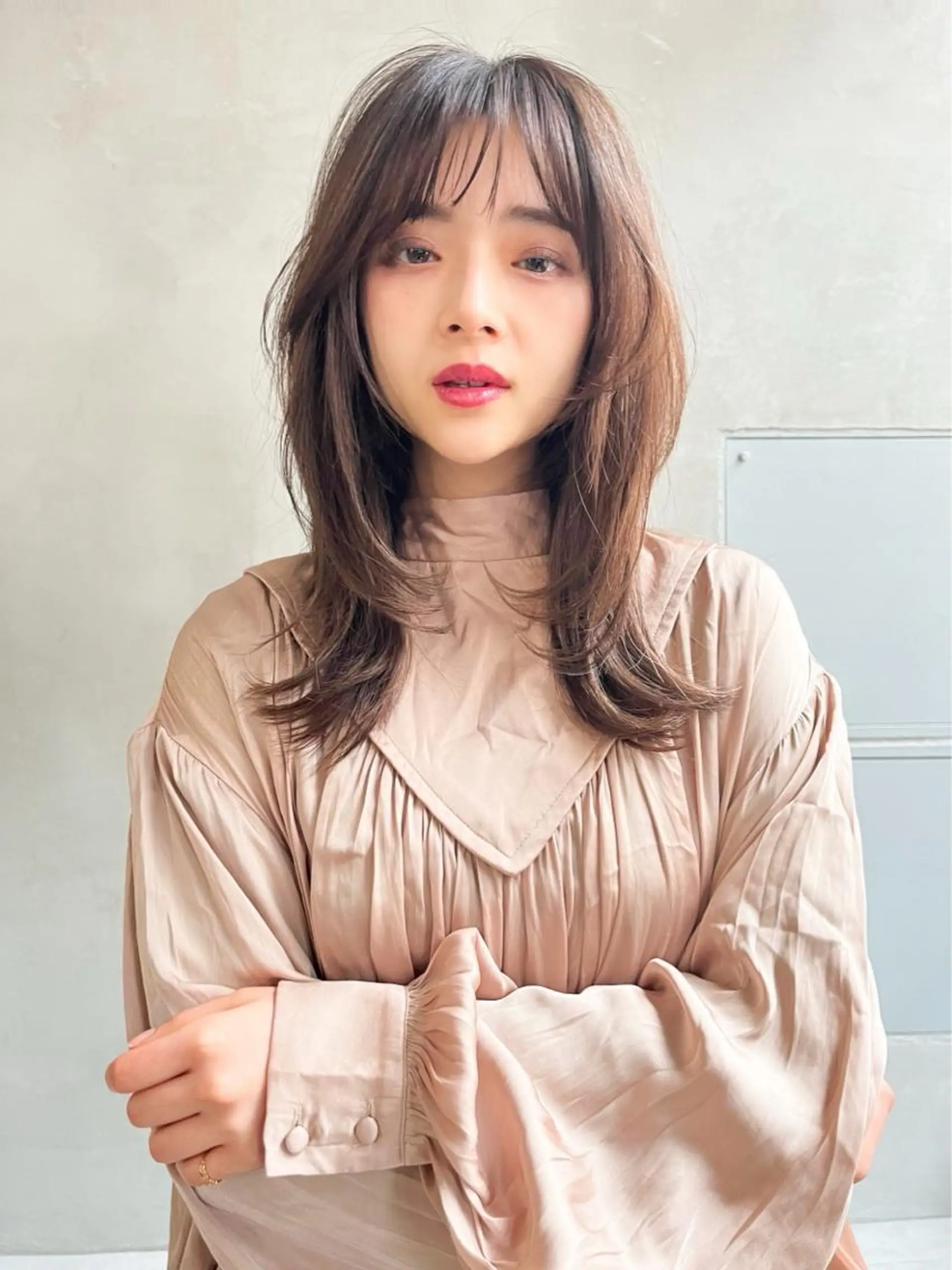 ロング カラー 韓国風ヘア MUSASHI ブリーチカラー◎のヘアスタイル