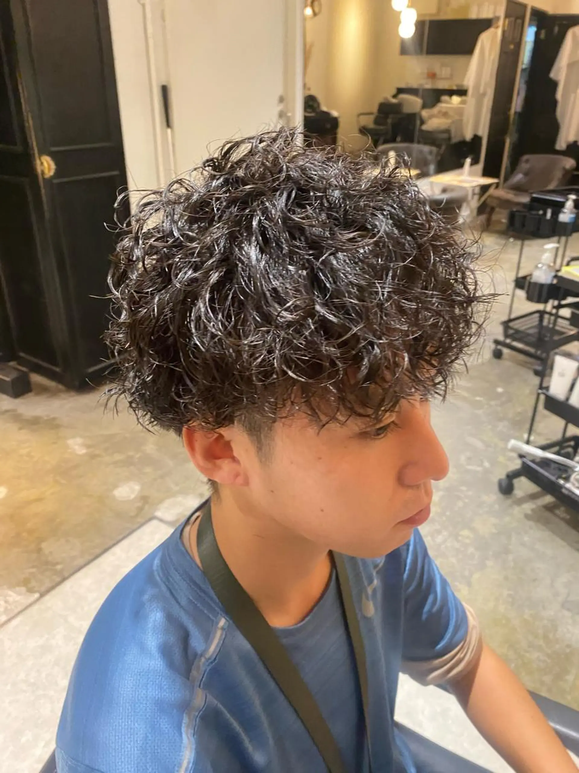 ショート メンズ メンズパーマ カット ヘアカラー パーマ バレイヤージュ職人 🔥代表YU-SHIのヘアスタイル