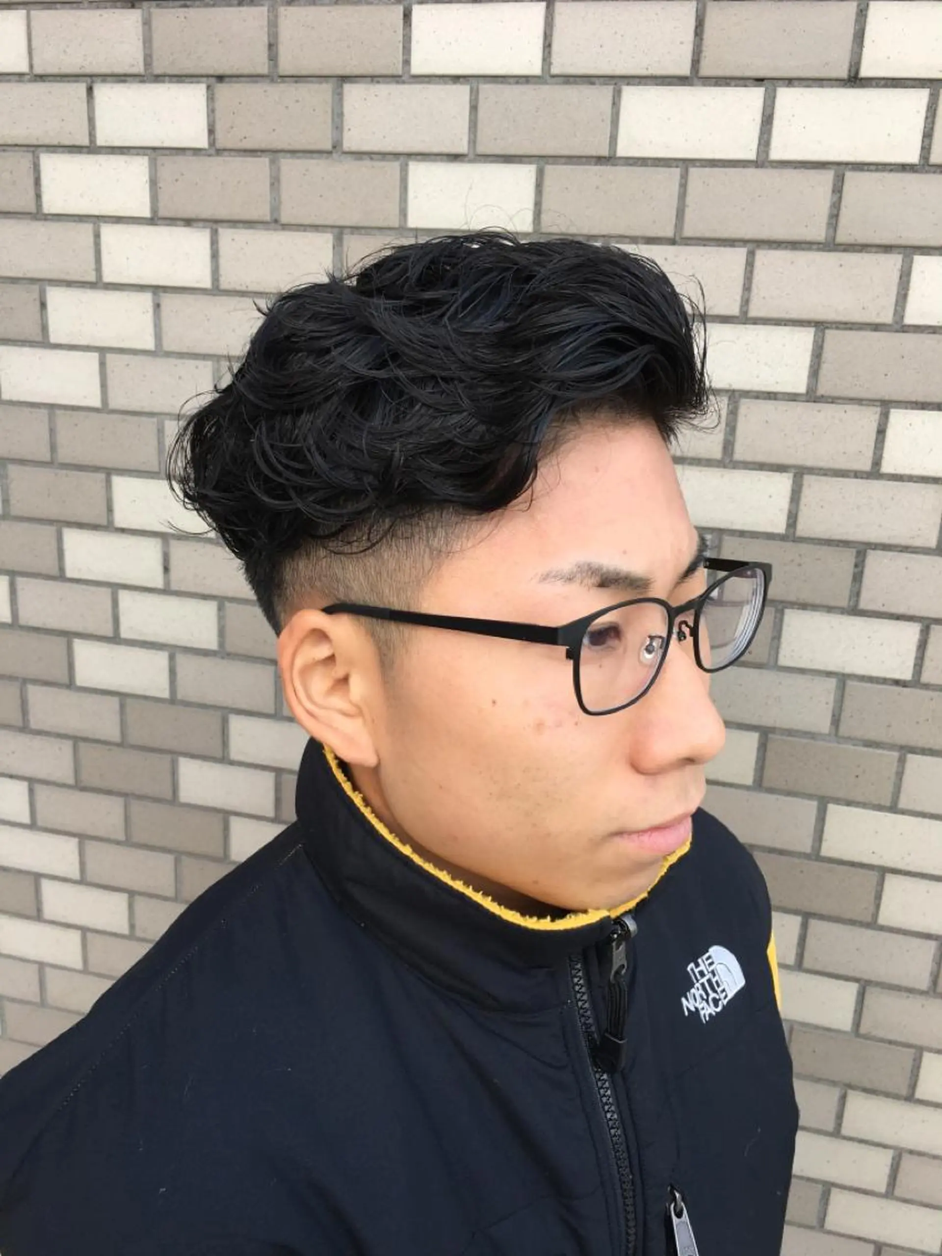ショート パーマ ヘアアレンジ メンズ フェードカット カット 🧶ブリーチカラー TERU🧶のヘアスタイル