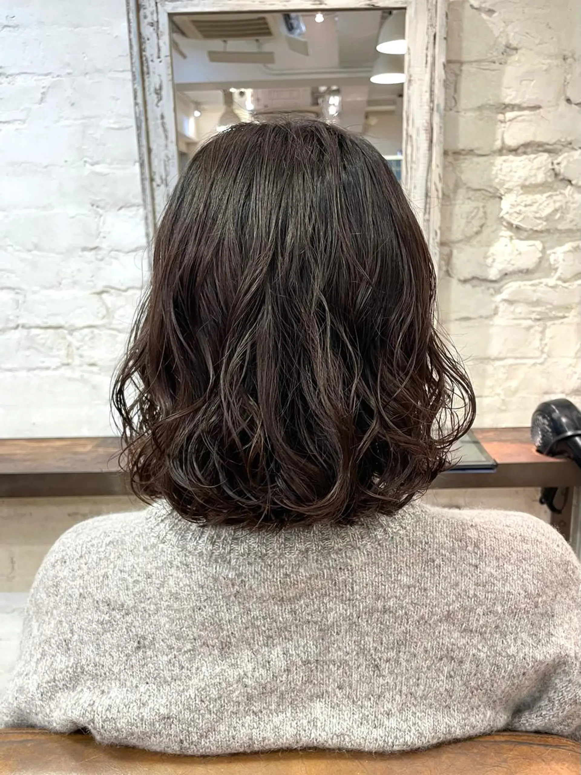 ミディアム パーマ カット パーマ トリートメント 銀座No.1髪質改善 縮毛矯正/本木のヘアスタイル