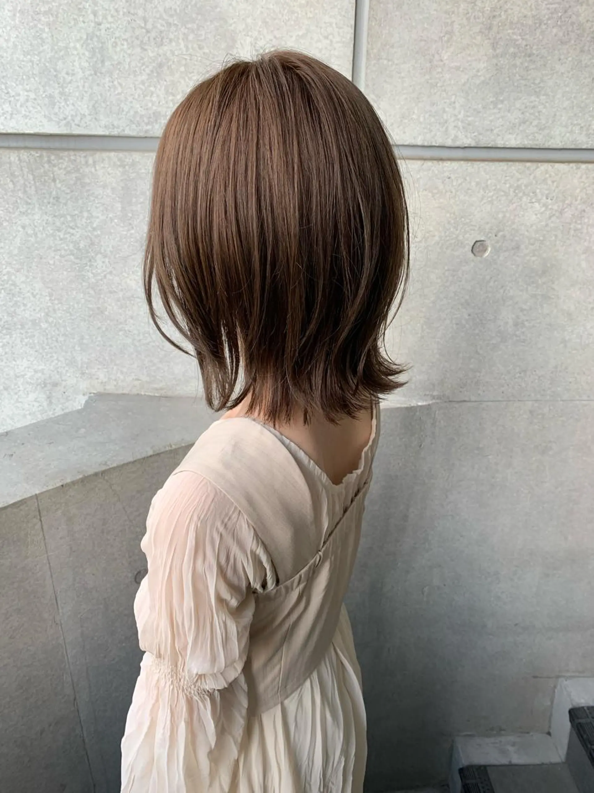 ミディアム カット ヘアカラー オシャレ髪✔️ 店長オオキアキヒロのヘアスタイル
