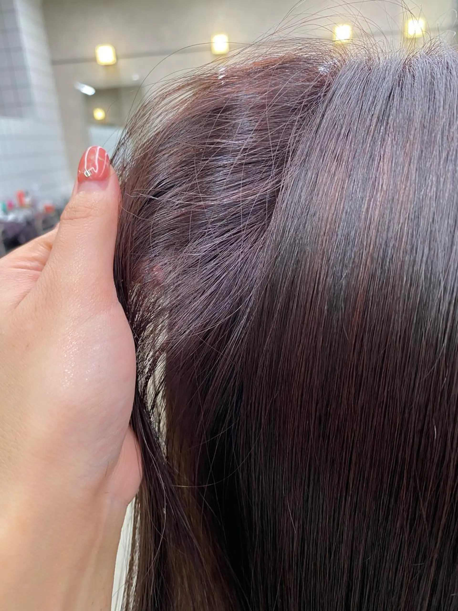 セミロング カラー ヘアアレンジ キッズ ブラウンカラー ラベンダーカラー ラベンダーブラウン TRUNAIL&EYE所属・TRU Shino🦋のマツエク・マツパデザイン