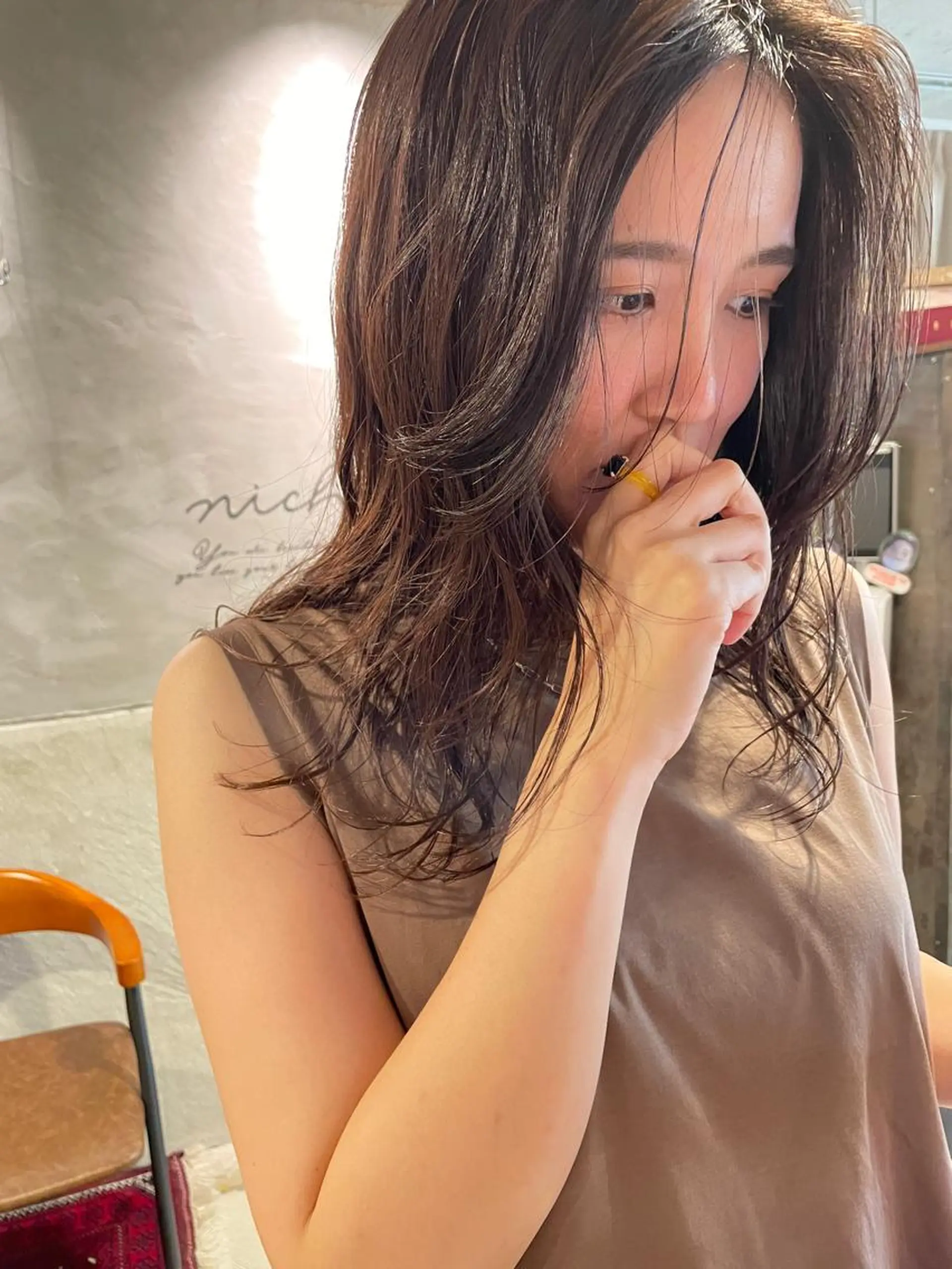 ロング カット パーマ トリートメント さの あやねのヘアスタイル