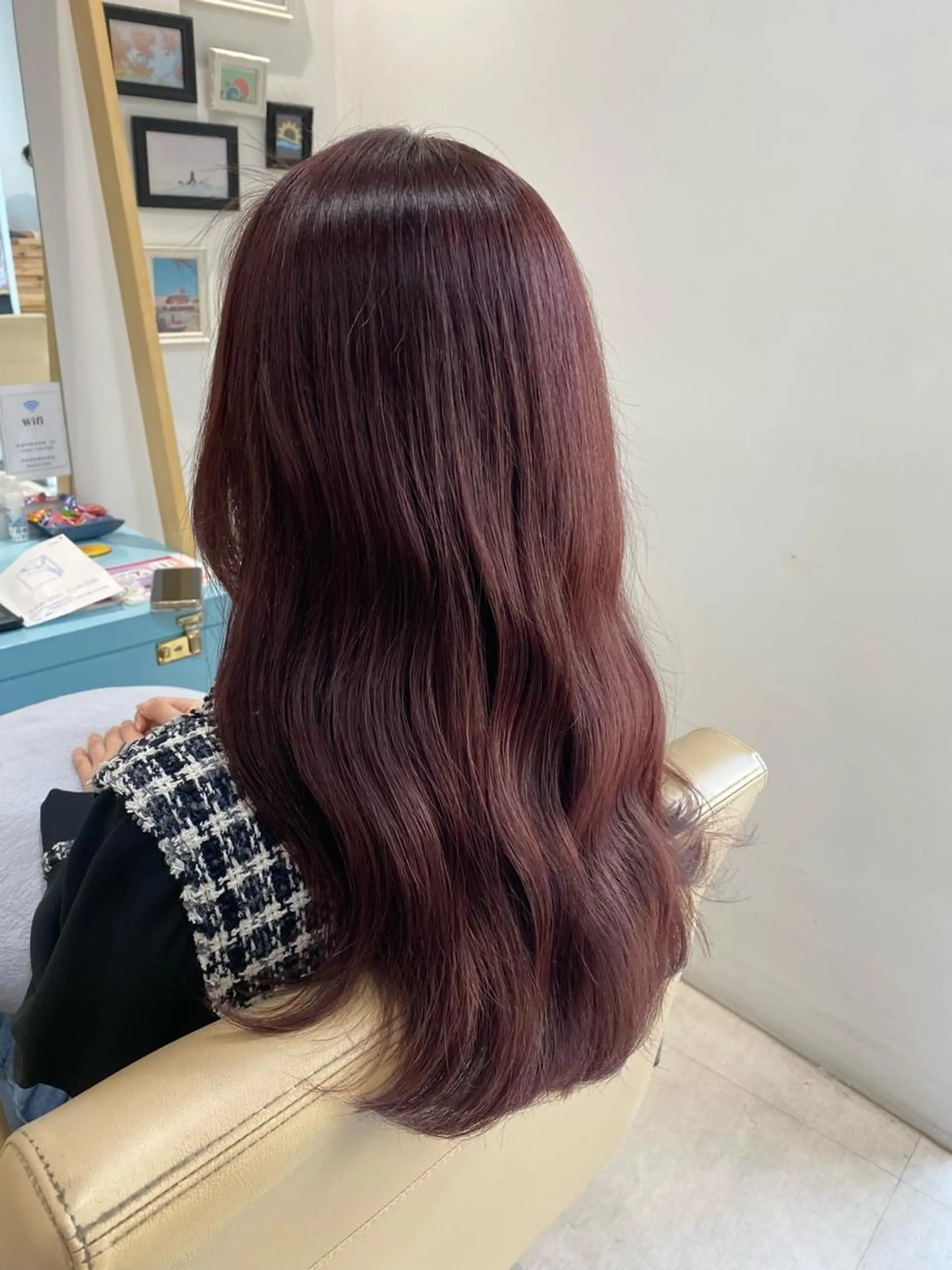 セミロング カット ヘアカラー トリートメント 荒木 たけるのヘアスタイル