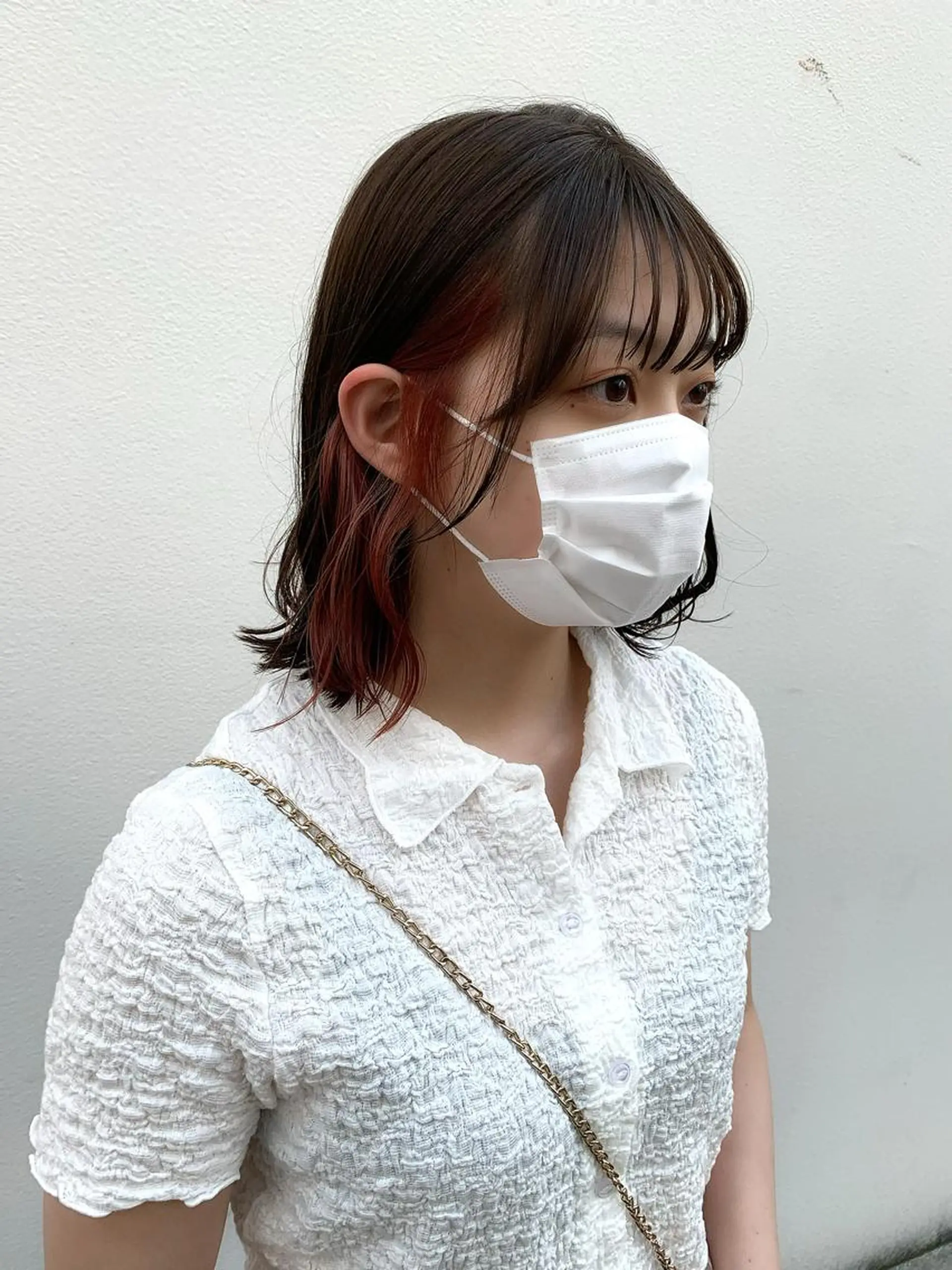 ミディアム カラー ヘアアレンジ ヘアカラー トリートメント 〽️magico/ ウルフDaiki〽️のヘアスタイル