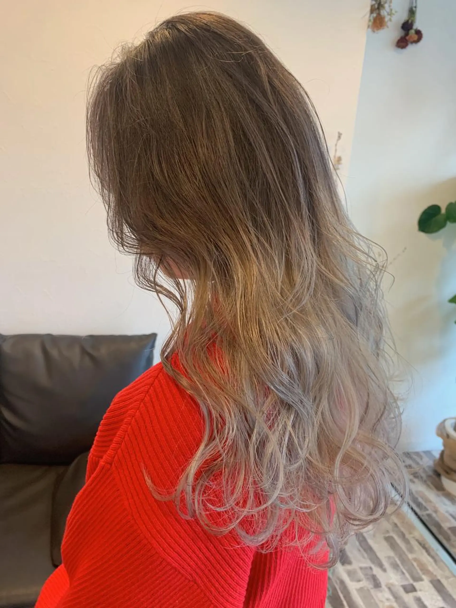 ロング カラー ブリーチ グレージュ ヘアカラー m ā l o.🌷 サカモトマイコのヘアスタイル