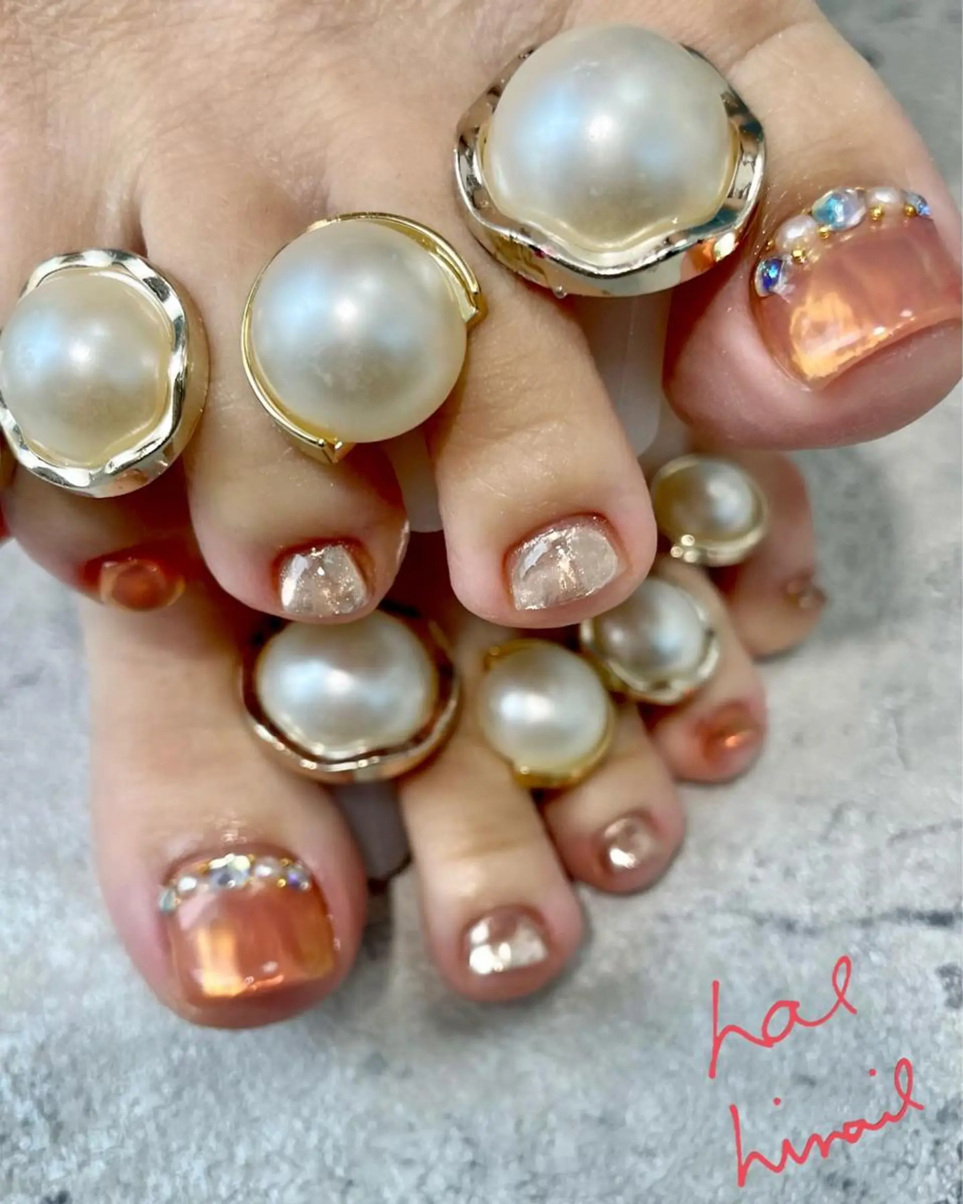 ネイル フットネイル はるひな ねいるのネイルデザイン