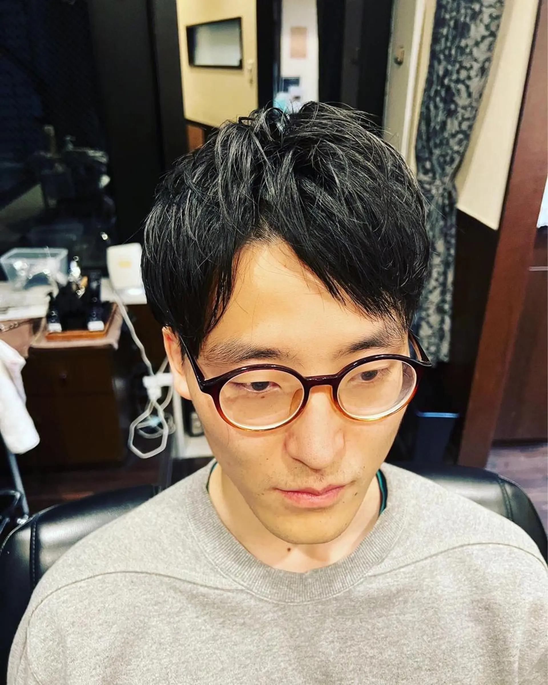 ショート カット 銀座バルビエグラン 角田雅樹（夜限定）のヘアスタイル