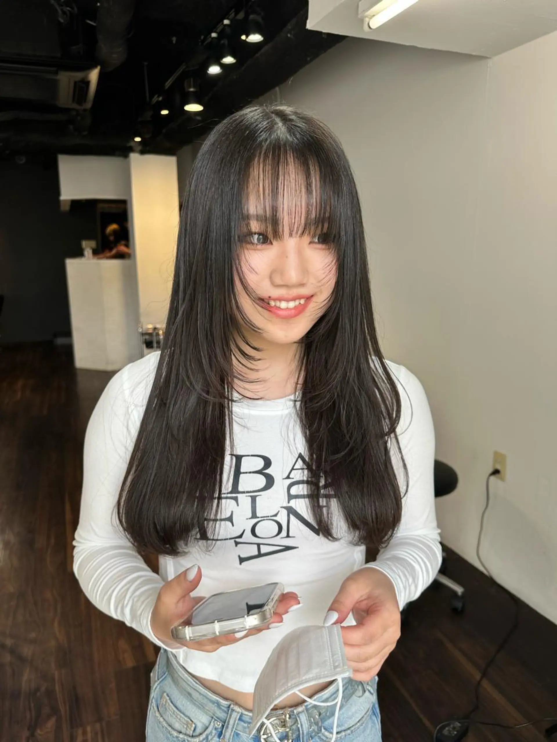 ロング カラー カット ヘアカラー 縮毛矯正 トリートメント ワンホンヘア ケラチン/Kaitoのヘアスタイル