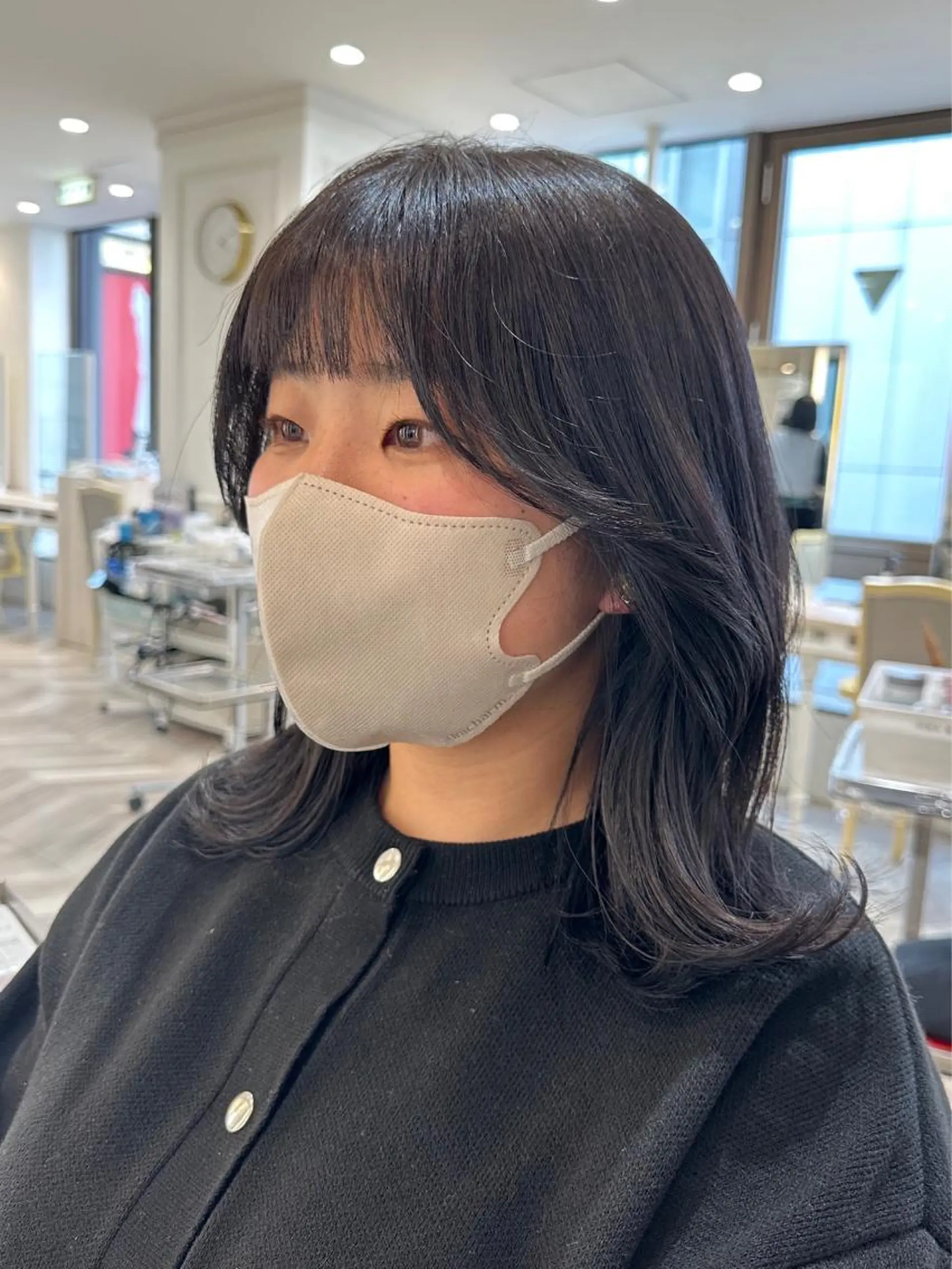 ミディアム 韓国ヘア 🇰🇷 RUKA 🩵🤍のヘアスタイル