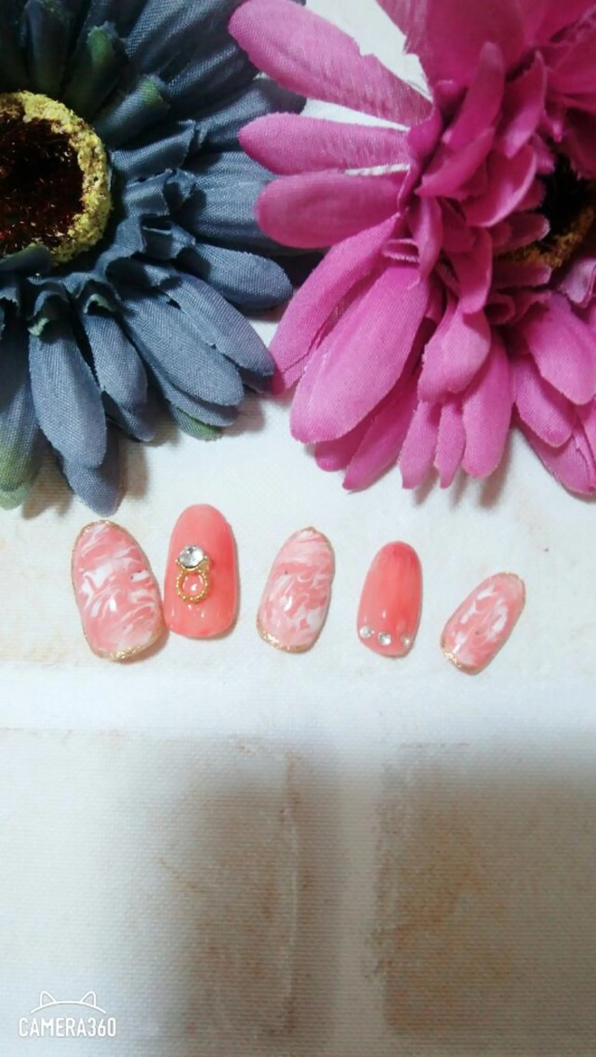 ネイル 大理石ネイル(マーブル) ネイリスト AIKOのネイルデザイン