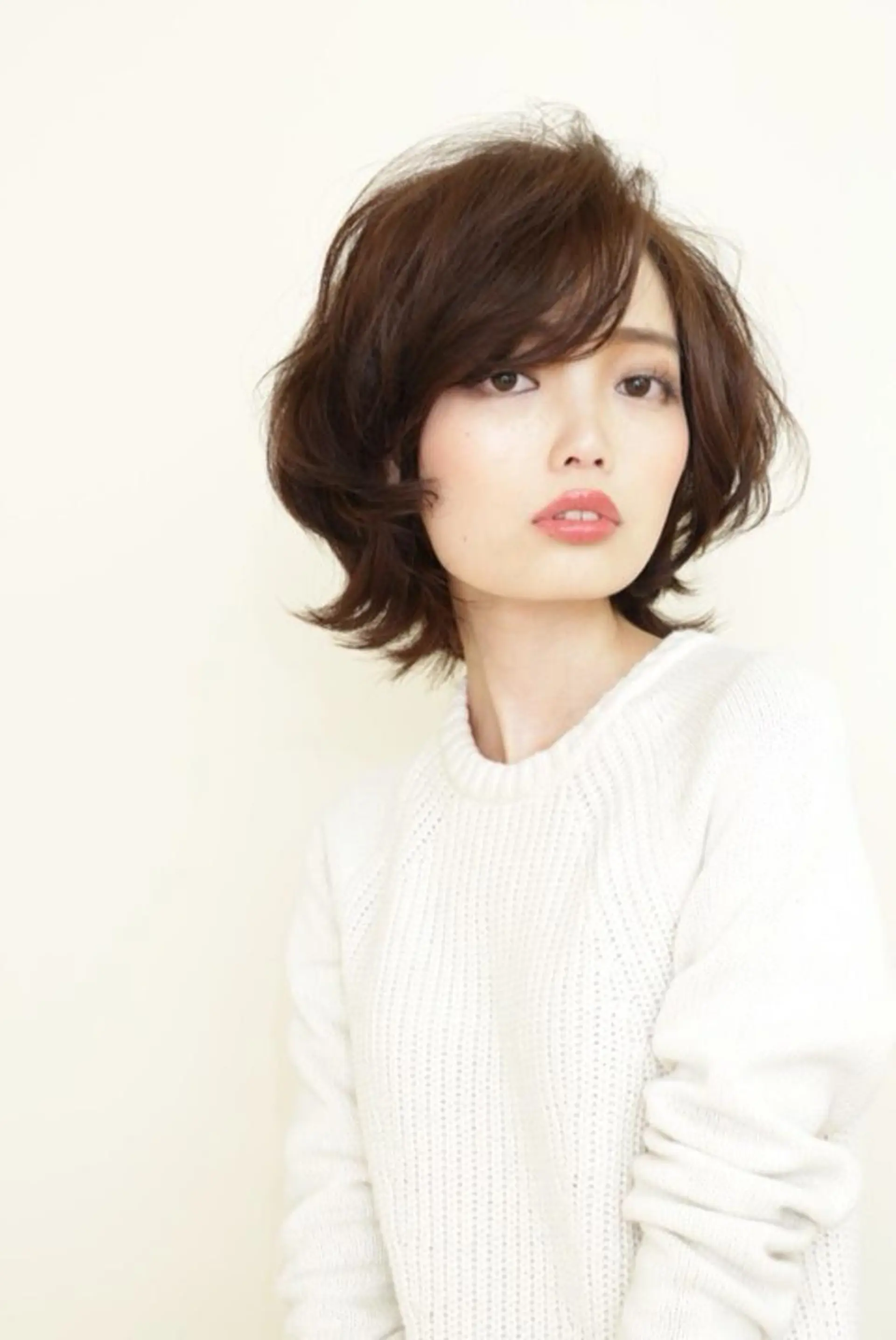 ショート ミディアム カラー パーマ 外ハネヘア ReMix 新宿店所属・タジマ ヤスヒサのヘアスタイル