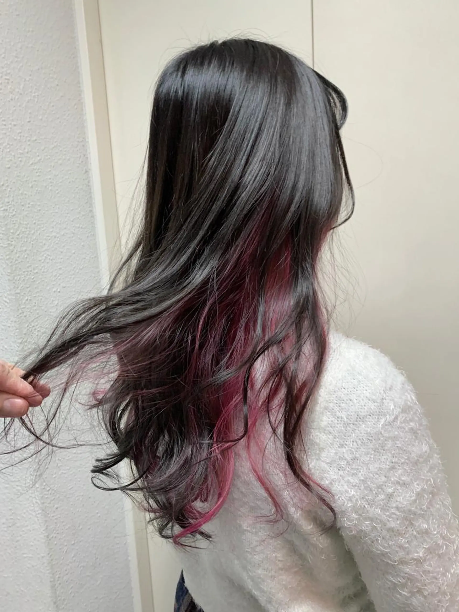 ロング カラー パーマ ヘアアレンジ アディクシーカラー グレージュ ピンクカラー ヘアカラー トリートメント filo byFeria渋谷所属・縮毛矯正/美髪 髪質改善/石田幸輔のヘアスタイル