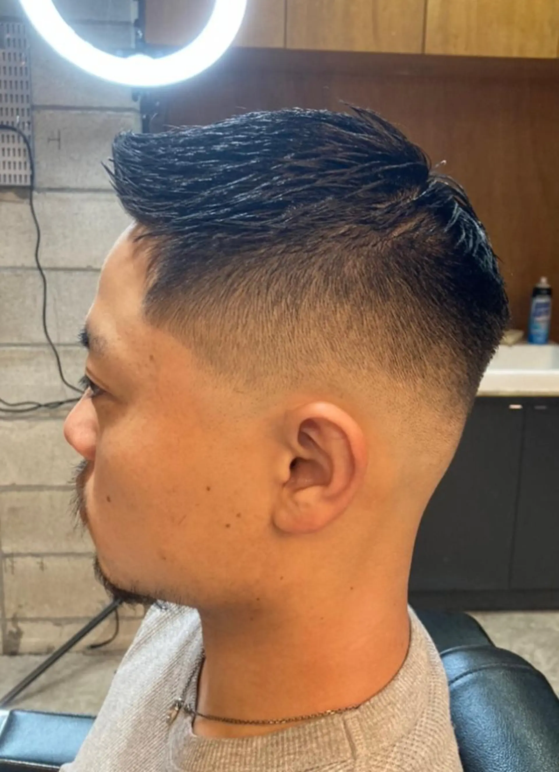 ショート メンズ FRANK’S BARBER&BEER CLUB 日比谷店所属・TAKU ／フェード／パーマのヘアスタイル