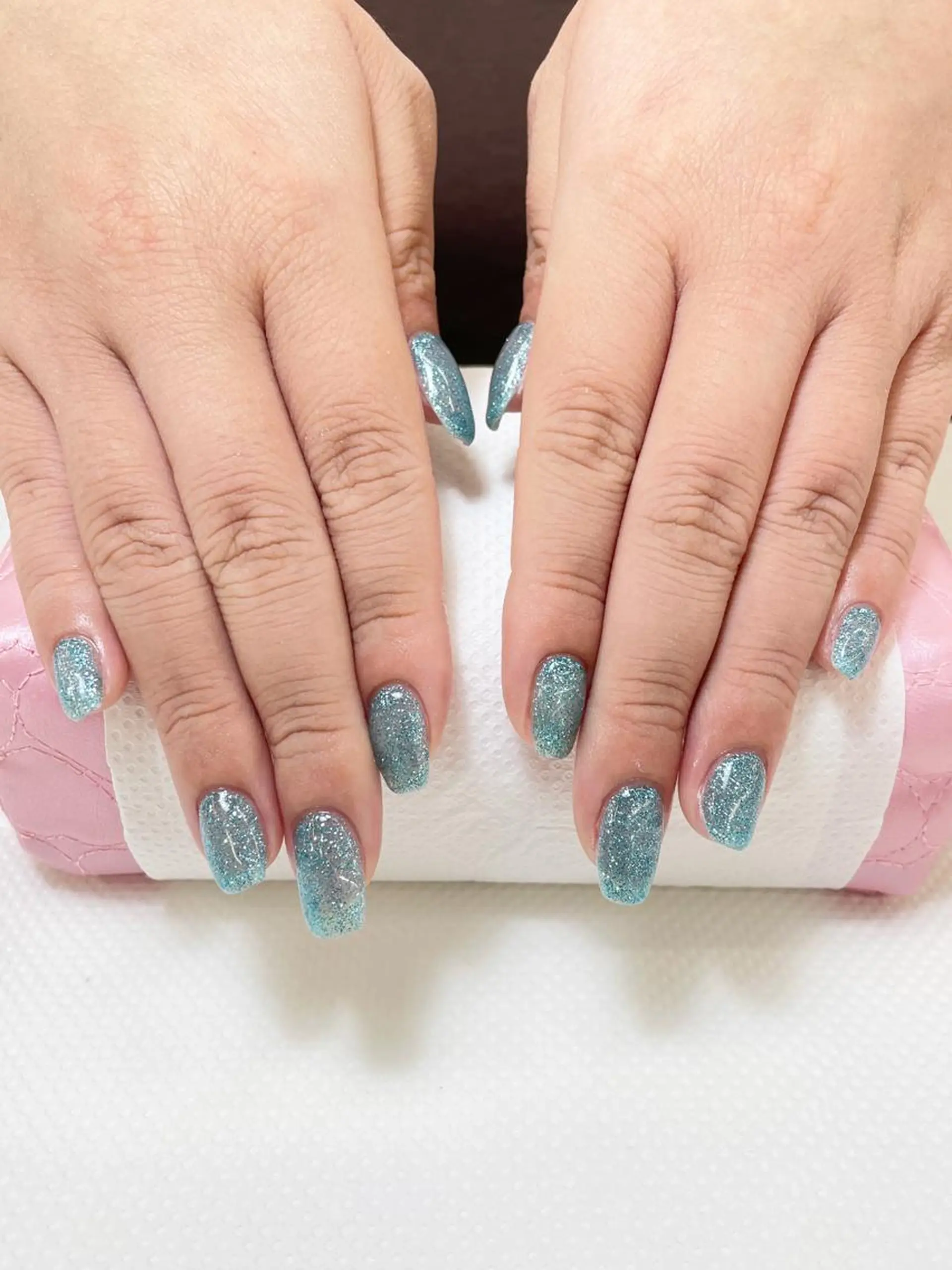 ネイル ジェルネイル ラメ(グリッター) ワンカラーネイル ハンドネイル ᴷᴬᵀᴬᴳᴵᴿᴵ🧸 【MAXKELLY】のネイルデザイン