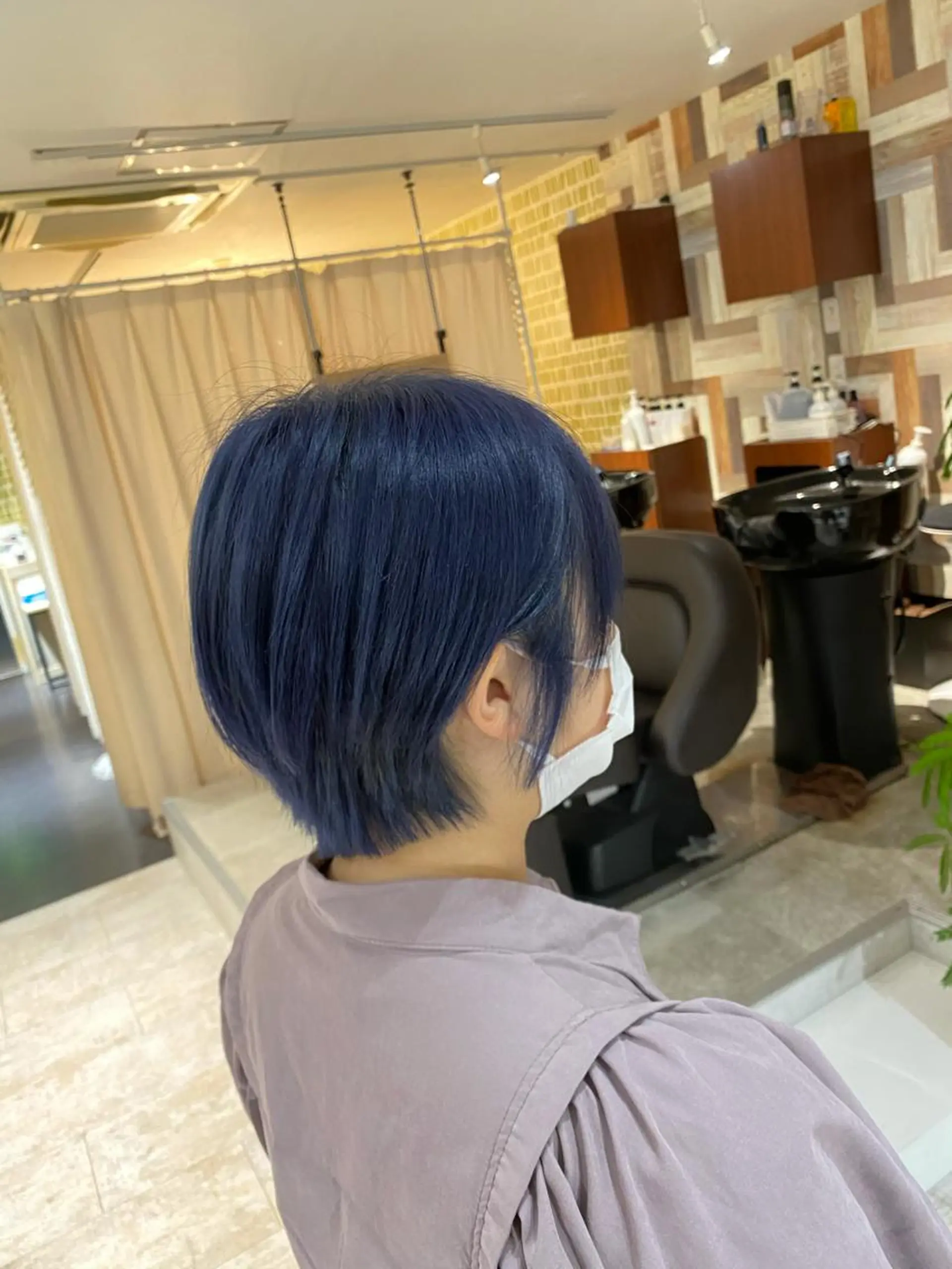 ショート カラー ブルーカラー ［パサつき改善］＊ 髪質改善ケアサロン＊のヘアスタイル