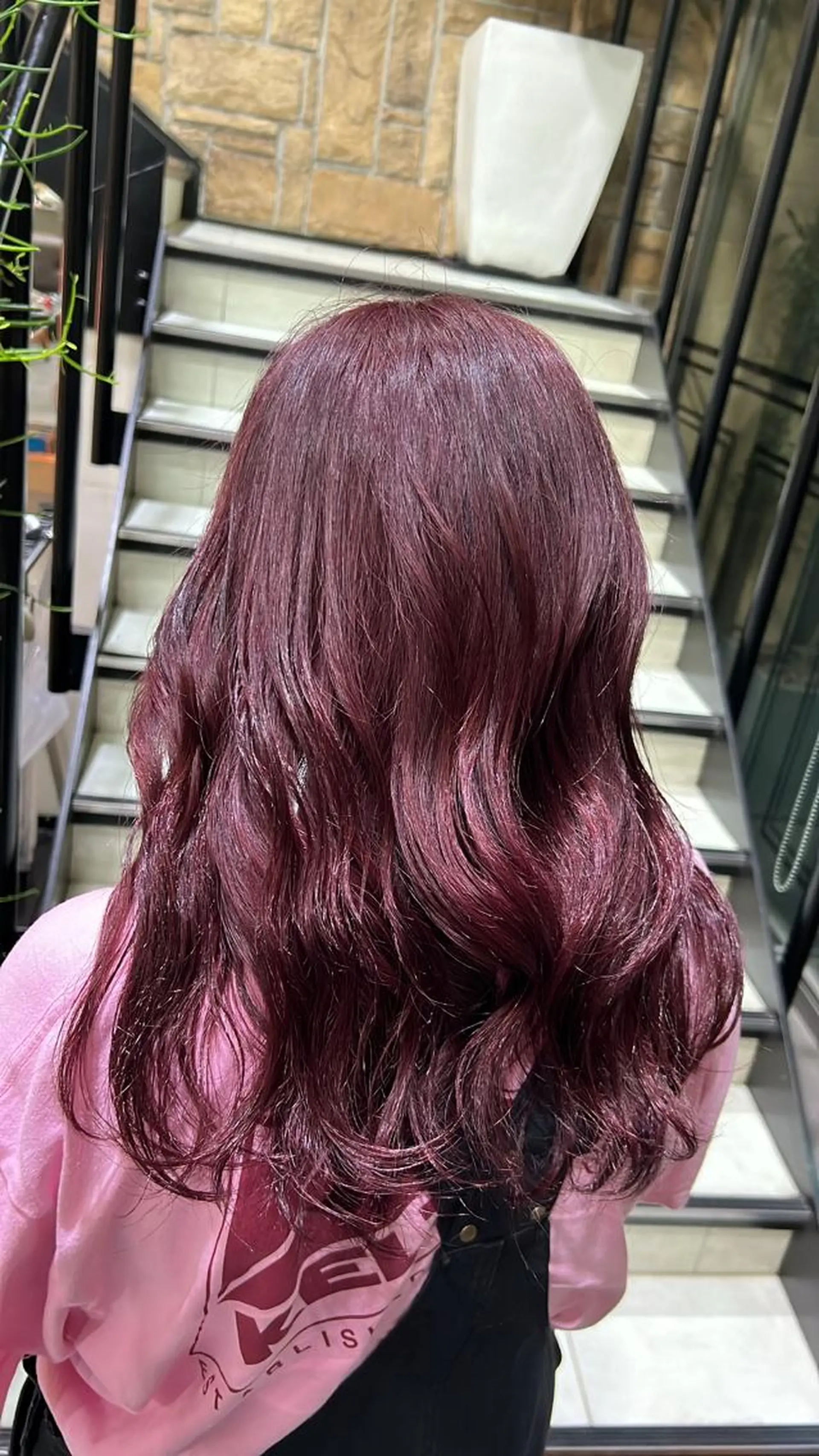 ミディアム 暖色カラー/レイヤー カット/Yunaのヘアスタイル