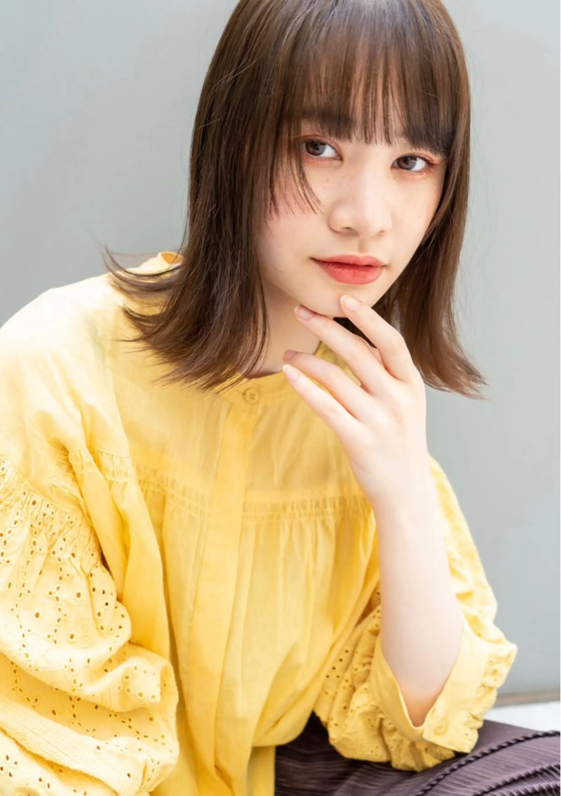 セミロング カラー HOMIE TOKYO所属・sora / 渋谷 / ハイトーンのヘアスタイル