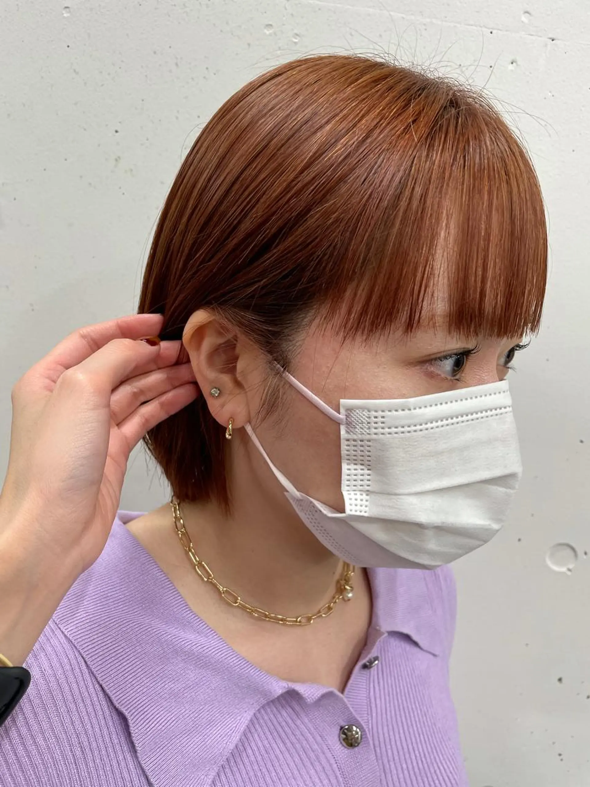 ショート カラー ベージュカラー ピンクカラー ピンクベージュ fifth所属・fifth おのでら ようのヘアスタイル