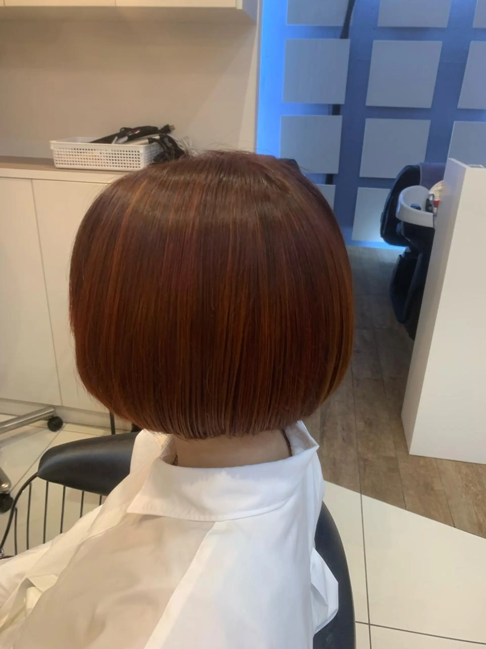 ショート カラー ハイライトカラー オレンジ ハイライト ヘアカラー 透明感カラー/ くびれヘア/館岡俊平のヘアスタイル