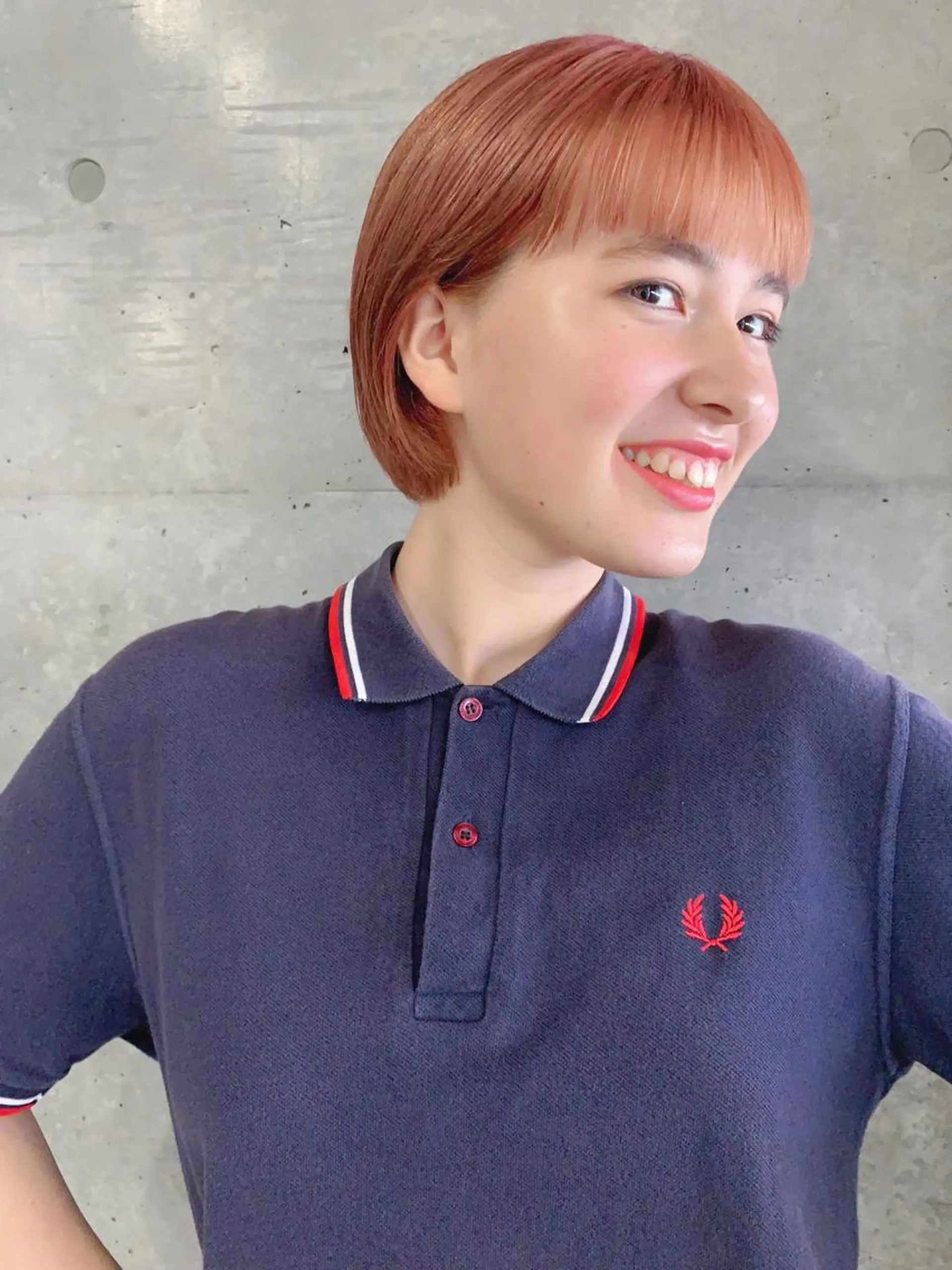 ショート カラー ボブパーマコテ巻き風 パーマNo1深江秀平のヘアスタイル