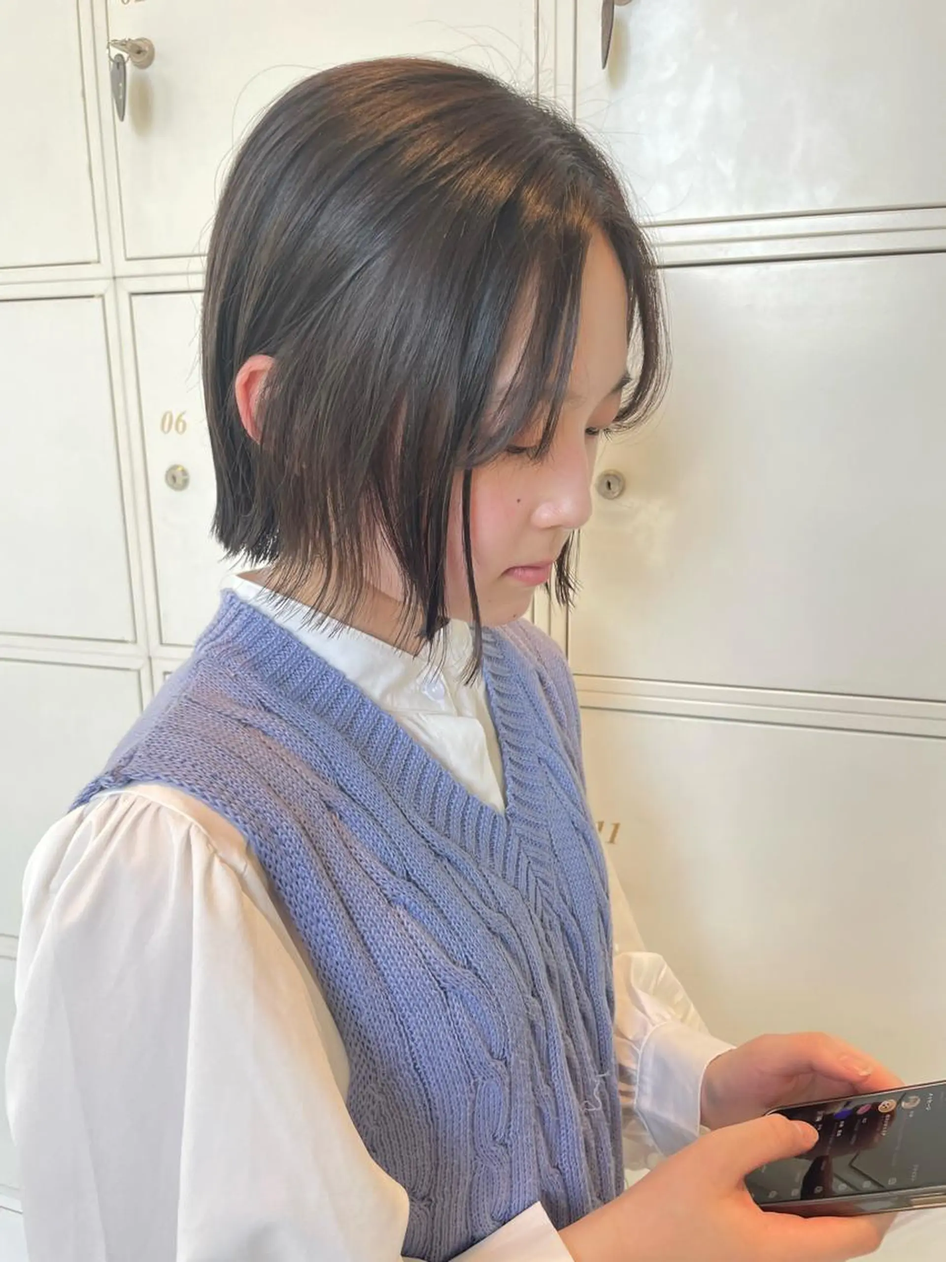 ミディアム ショートボブ ボブ 鶴岡で縮毛矯正なら お任せ！ハヤシナオミのヘアスタイル